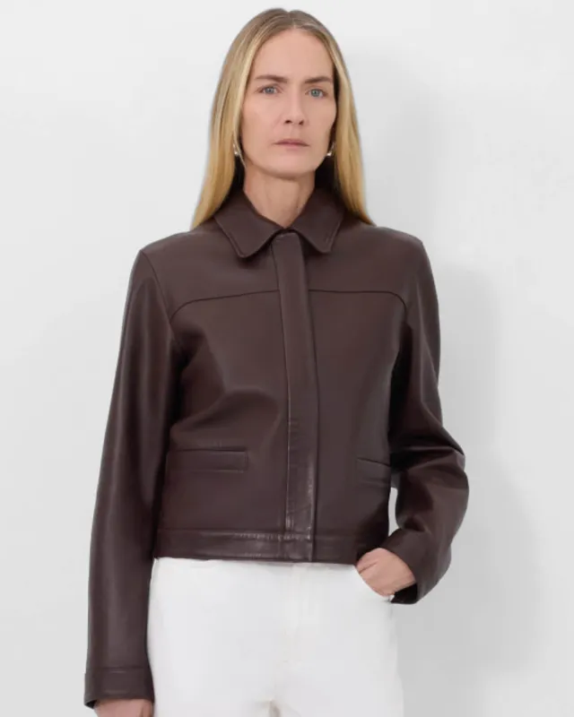 Ascot Leather Jacket sold by TNT Fashion