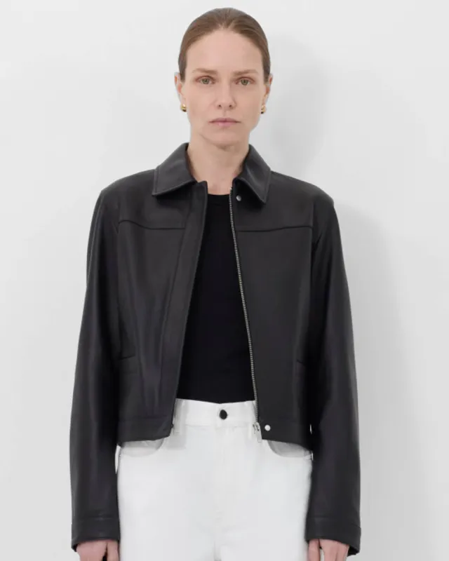 Ascot Leather Jacket sold by TNT Fashion