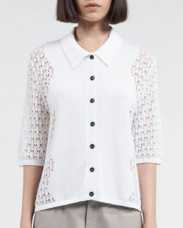 Lace Polo Cardigan sold by TNT Fashion
