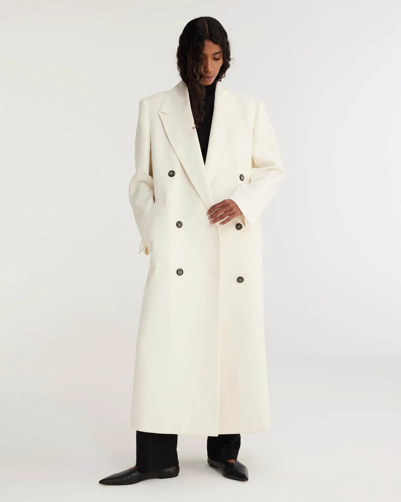 Double Breasted Wool Coat sold by TNT Fashion