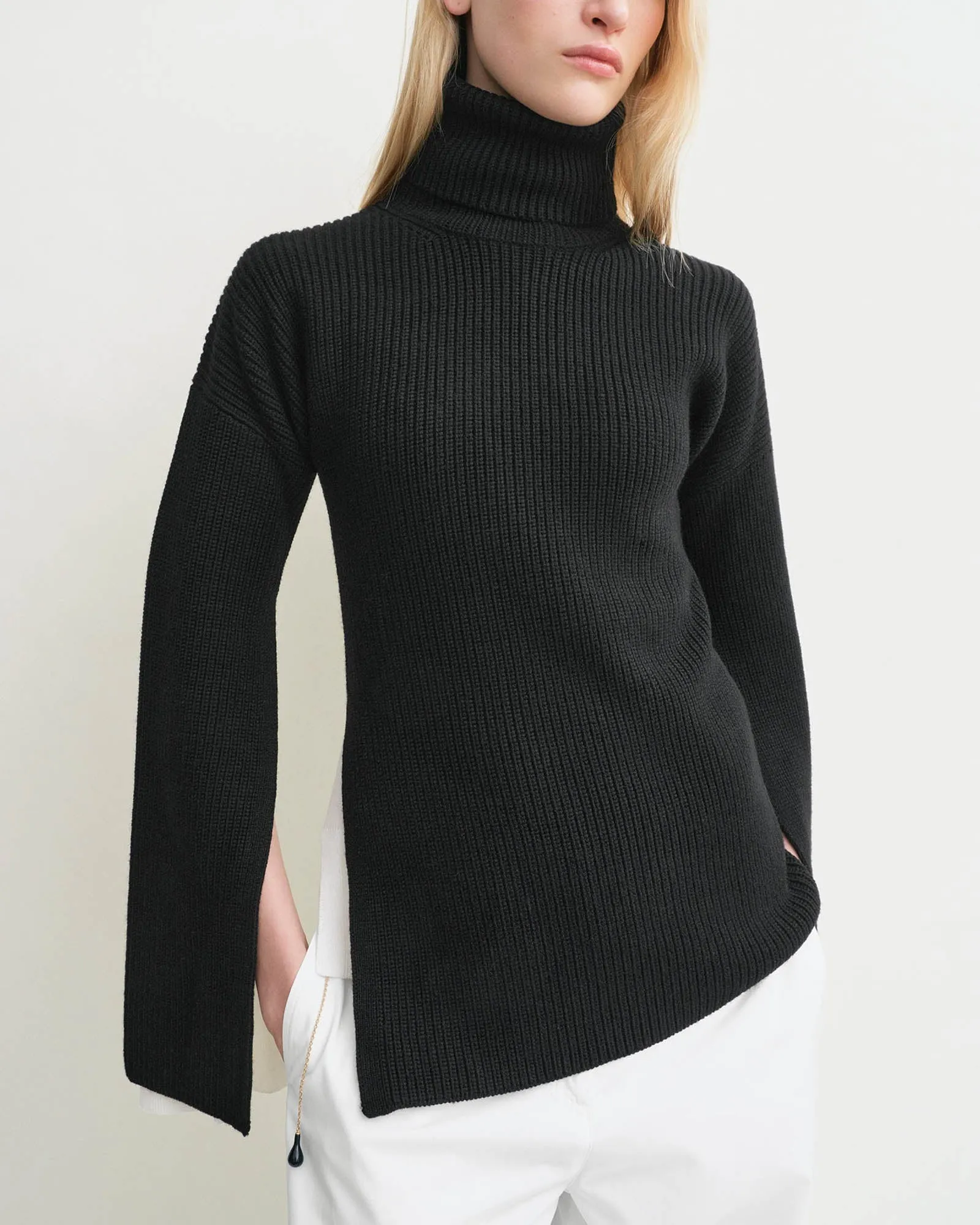 Slit Sleeve Sweater sold by TNT Fashion