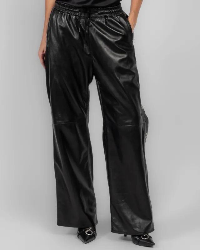 Wide Leg Leather Pants sold by TNT Fashion