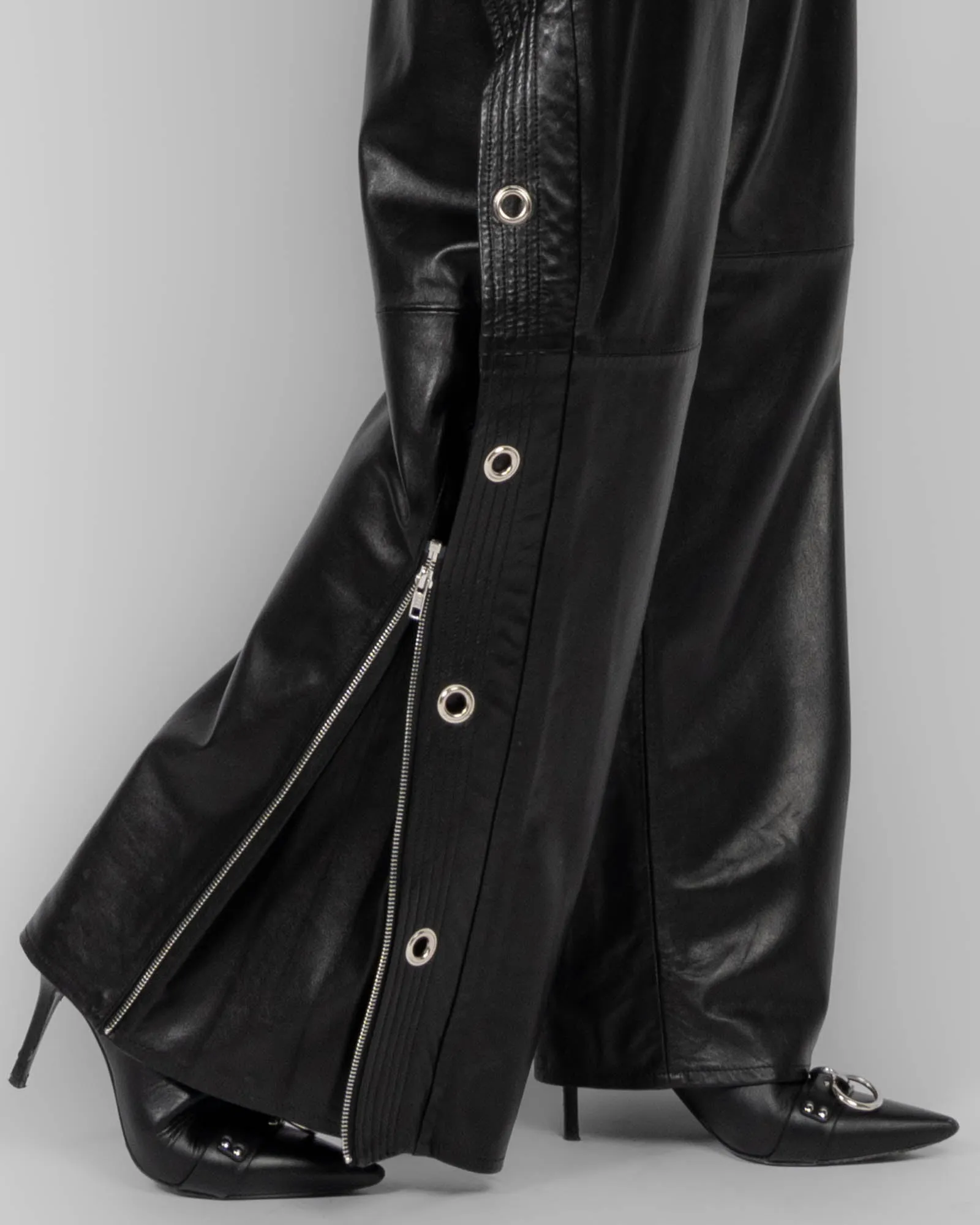 Wide Leg Leather Pants sold by TNT Fashion product image thumbnail 5