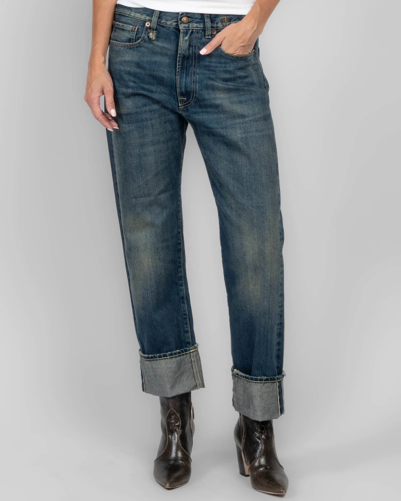 Cuff Boyfriend Jeans sold by TNT Fashion