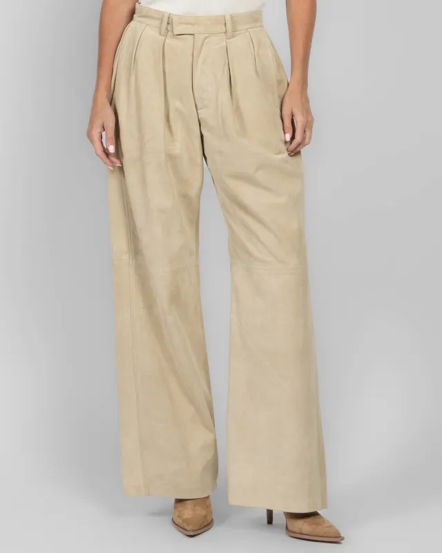 Pleat Leather Pants sold by TNT Fashion