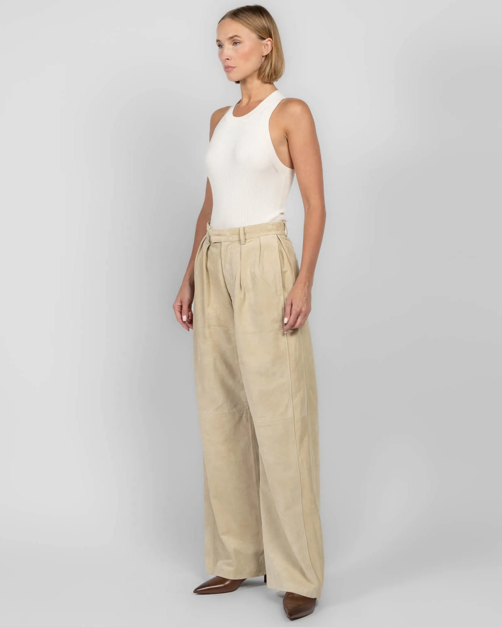 Pleat Leather Pants sold by TNT Fashion product image thumbnail 4