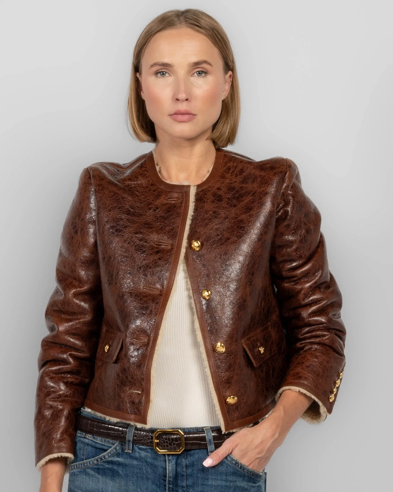 Zanie Shearling Coat sold by TNT Fashion product image thumbnail 4