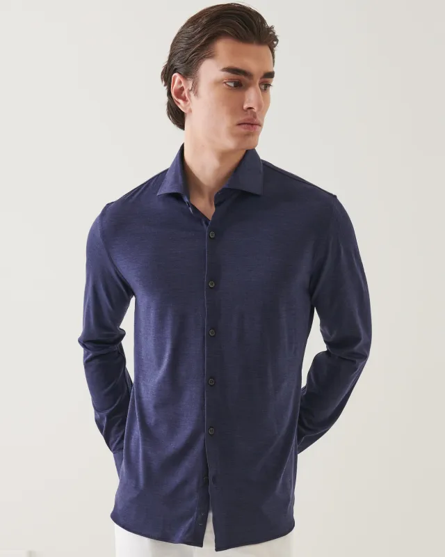 Long Sleeve Wool Shirt sold by TNT Fashion