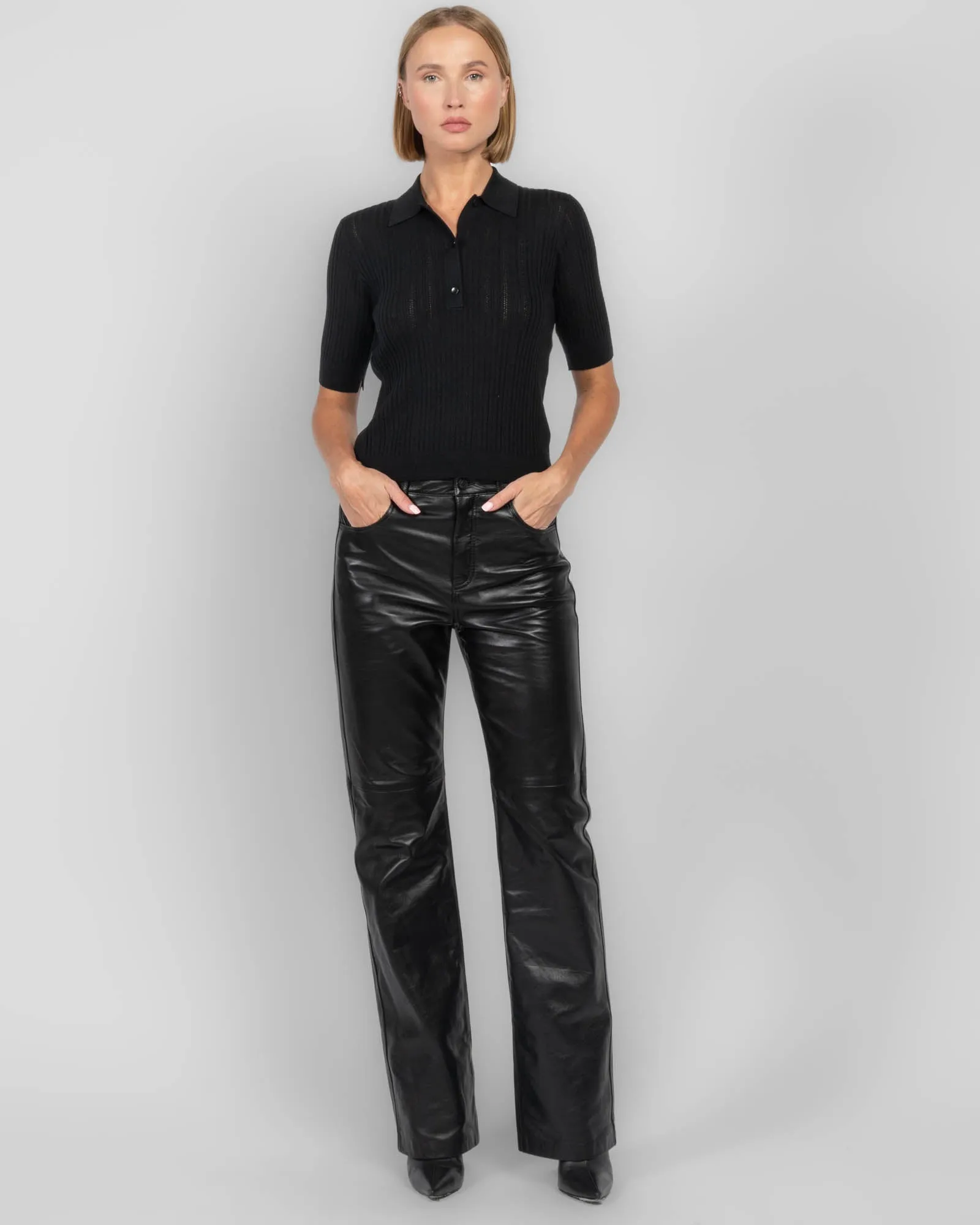 Shrunken V-Neck Polo sold by TNT Fashion product image thumbnail 2