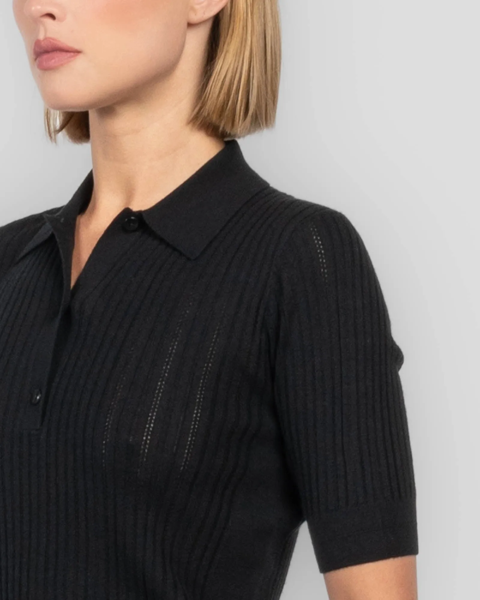 Shrunken V-Neck Polo sold by TNT Fashion product image thumbnail 5