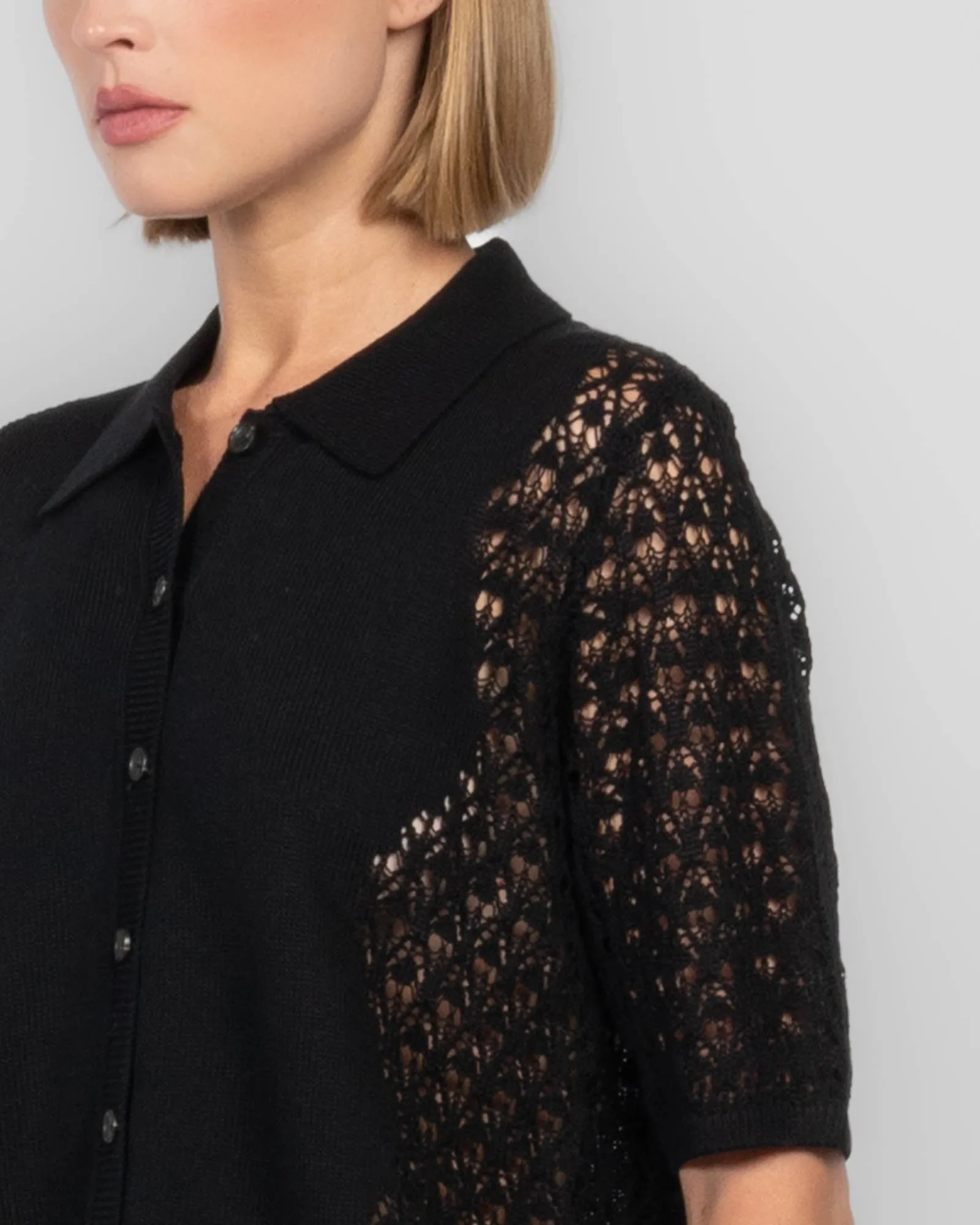 Lace Polo Cardigan sold by TNT Fashion product image thumbnail 5