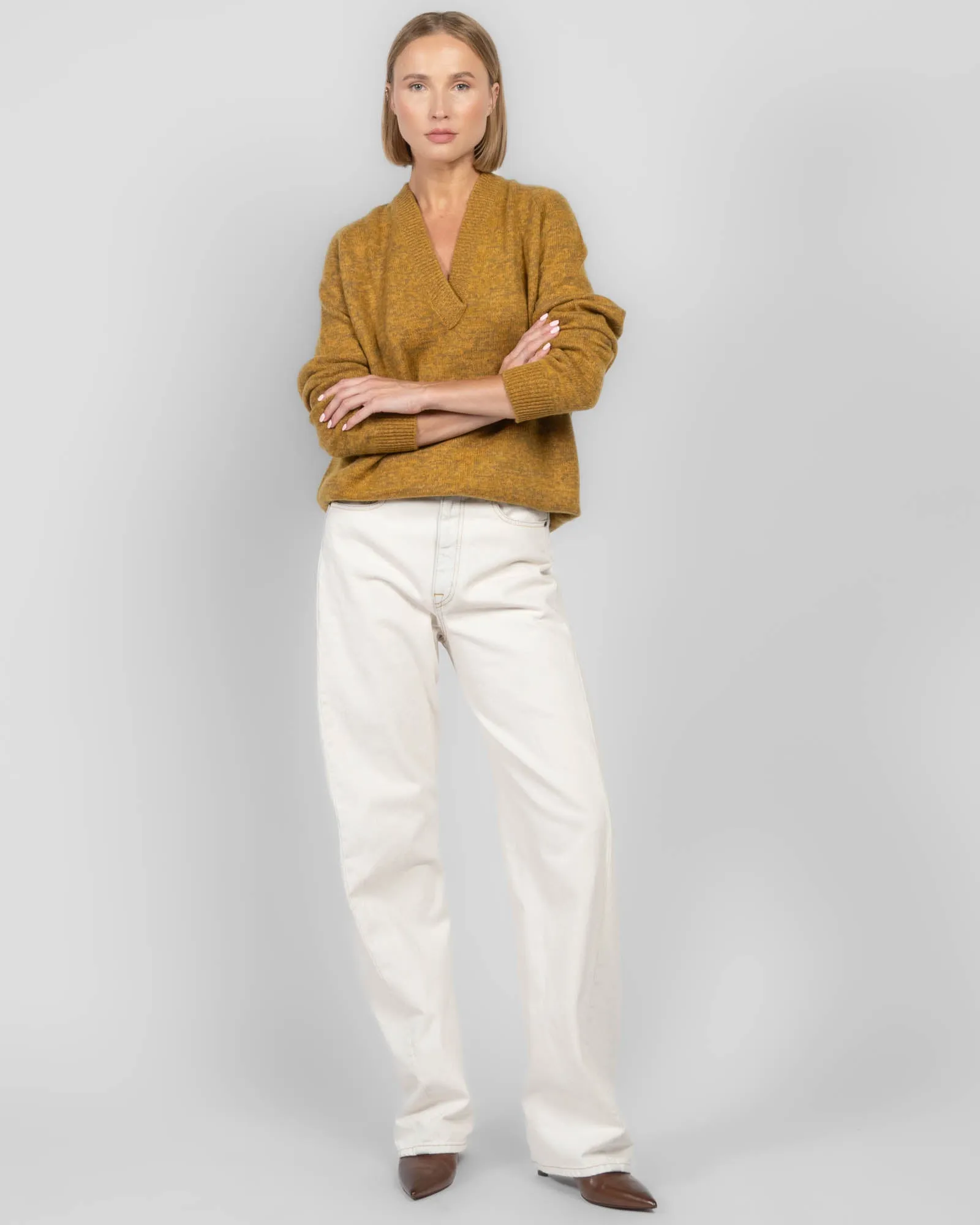 Boyfriend V-Neck Sweater sold by TNT Fashion product image thumbnail 2