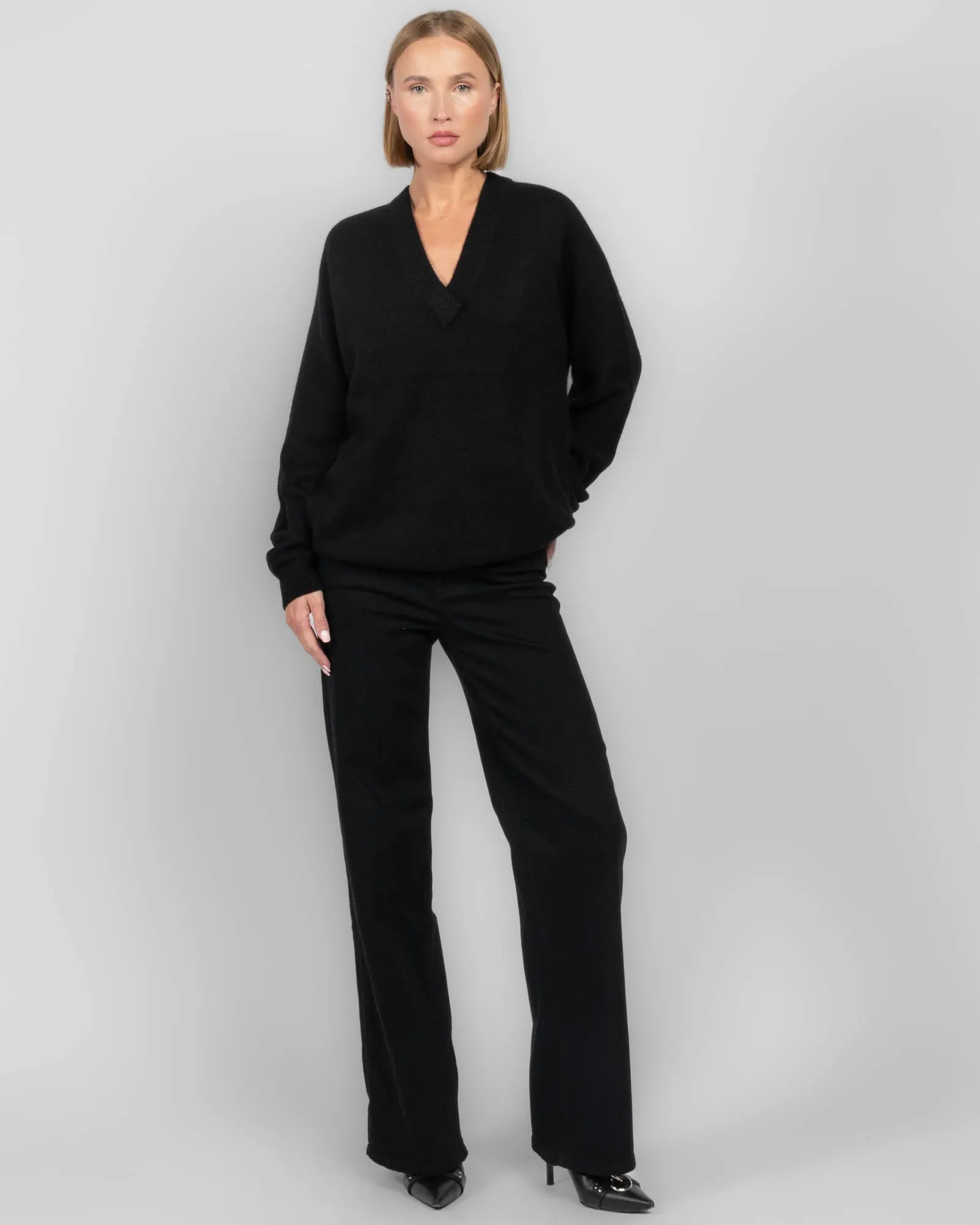 Boyfriend V-Neck Sweater sold by TNT Fashion product image thumbnail 2