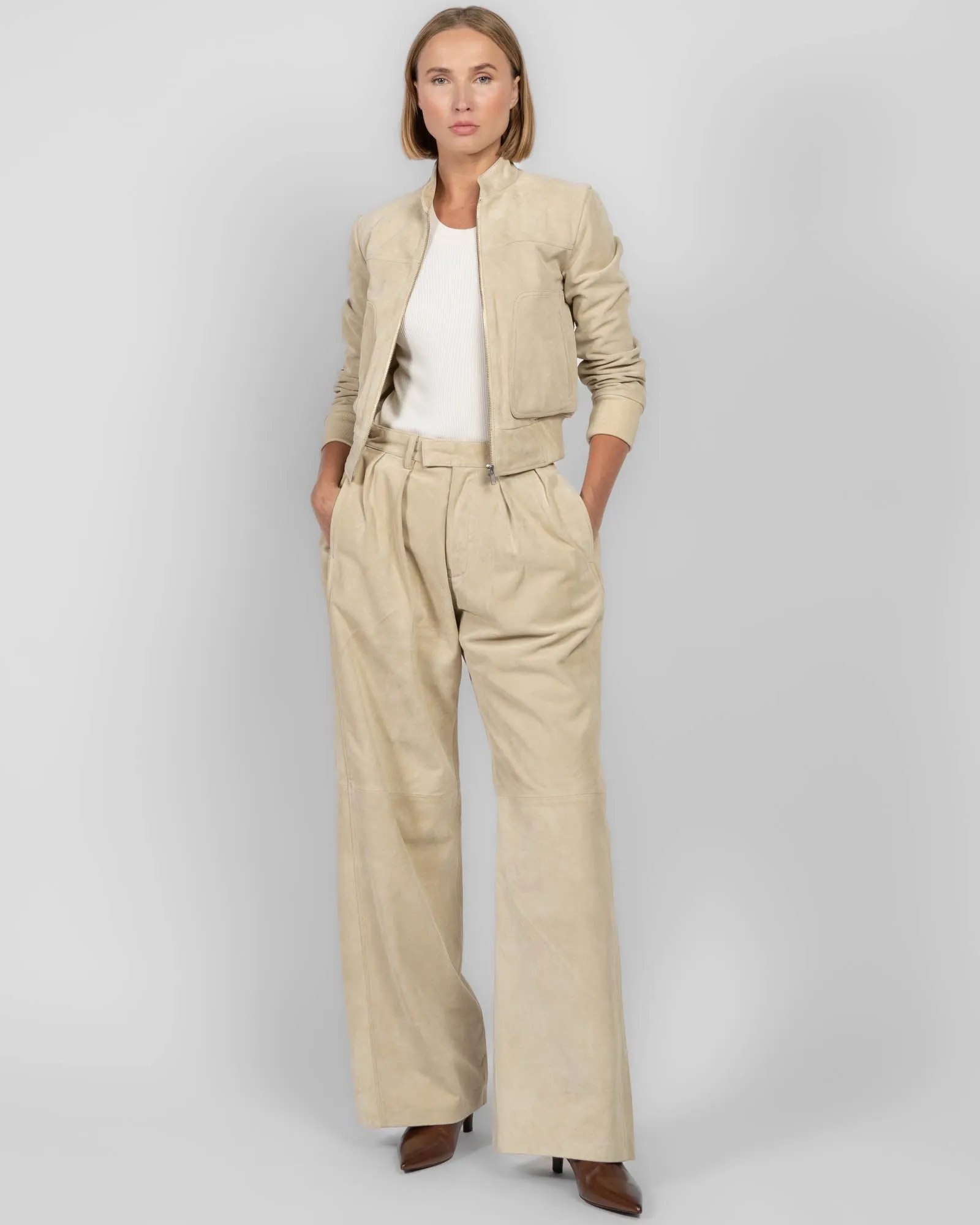 Shrunken Leather Jacket sold by TNT Fashion product image thumbnail 2