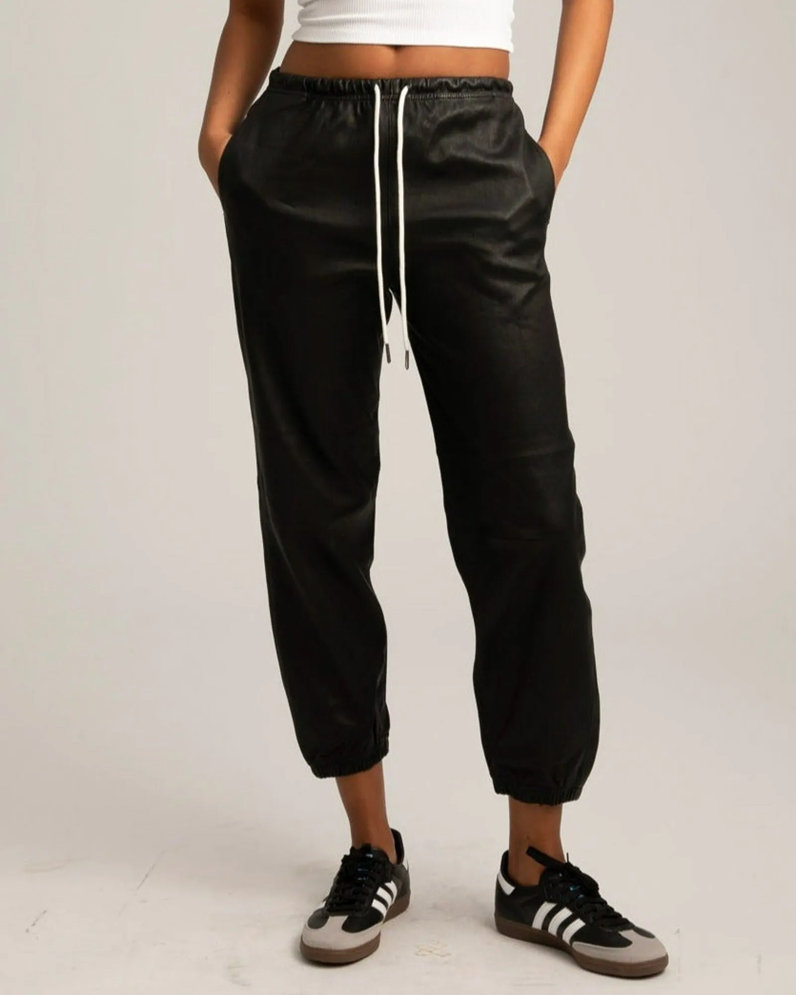 Leather Drawstring Joggers sold by TNT Fashion