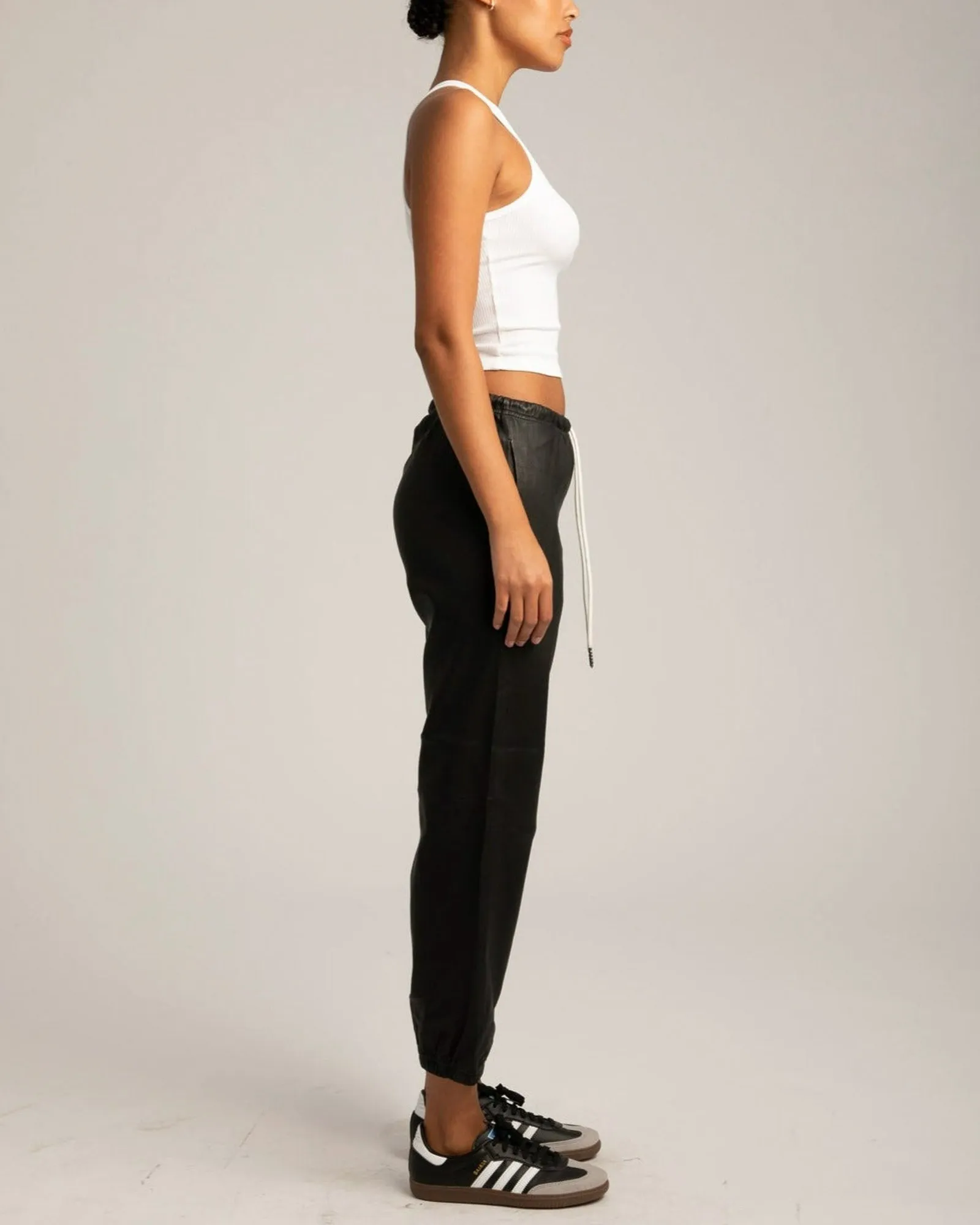 Leather Drawstring Joggers sold by TNT Fashion product image thumbnail 4