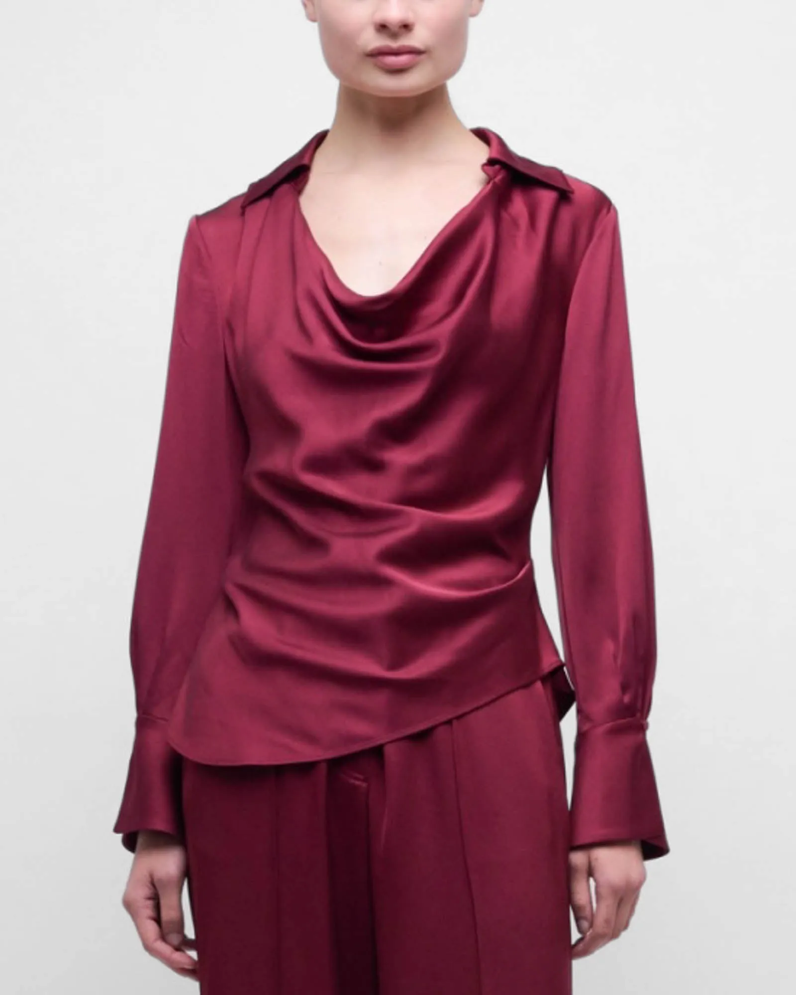 Symone Long Sleeve Cowl Top sold by TNT Fashion