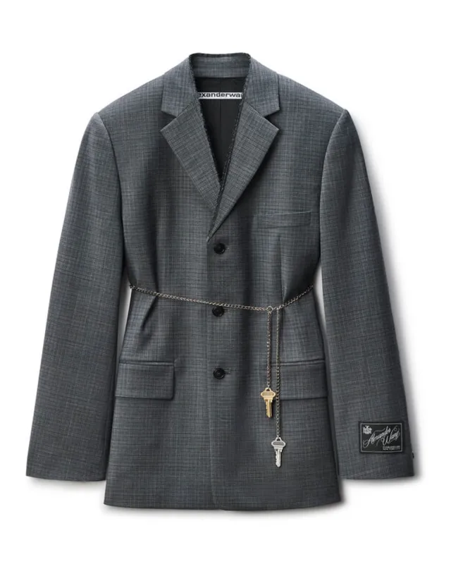 Tailored Blazer With Chain sold by TNT Fashion