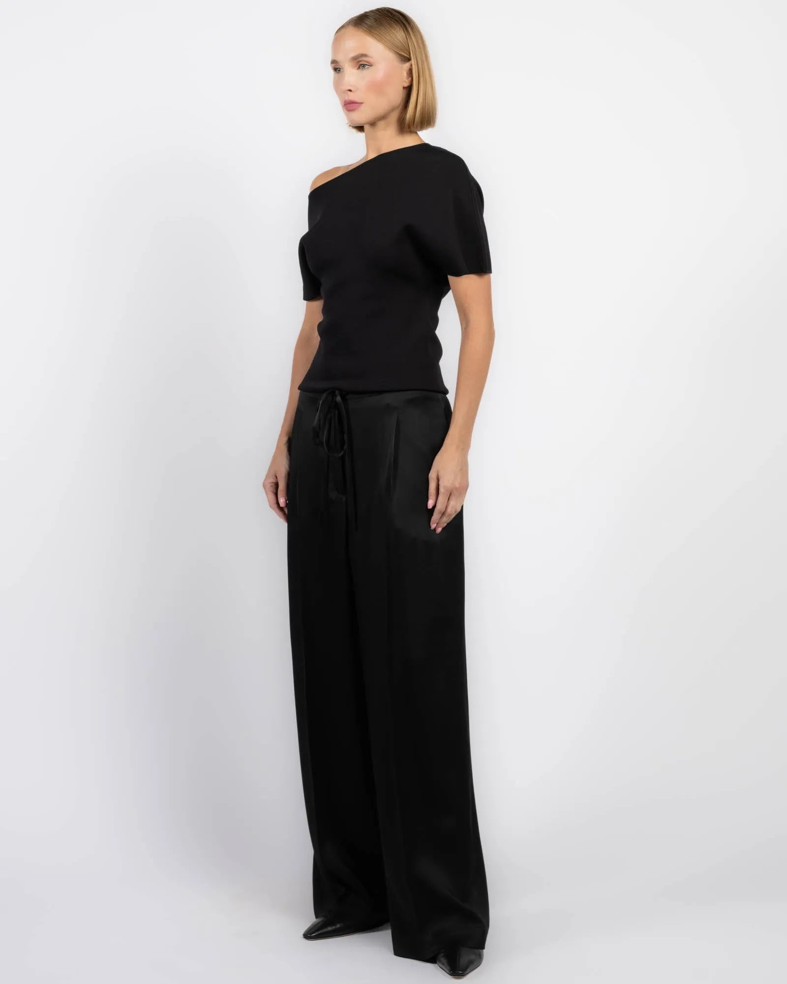 Relaxed Drawstring Satin Pants sold by TNT Fashion product image thumbnail 5
