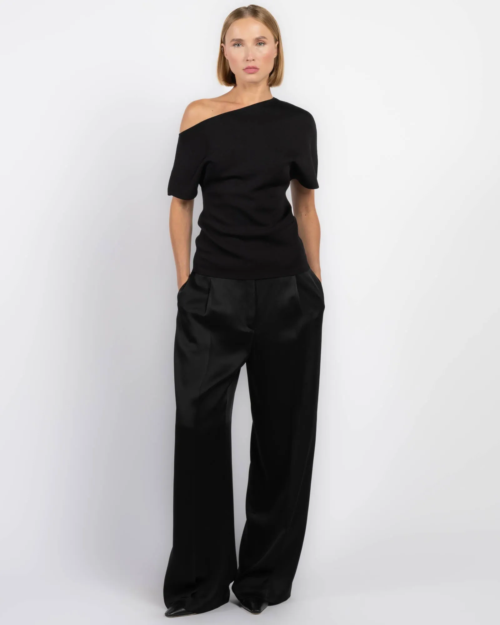 Relaxed Drawstring Satin Pants sold by TNT Fashion product image thumbnail 3