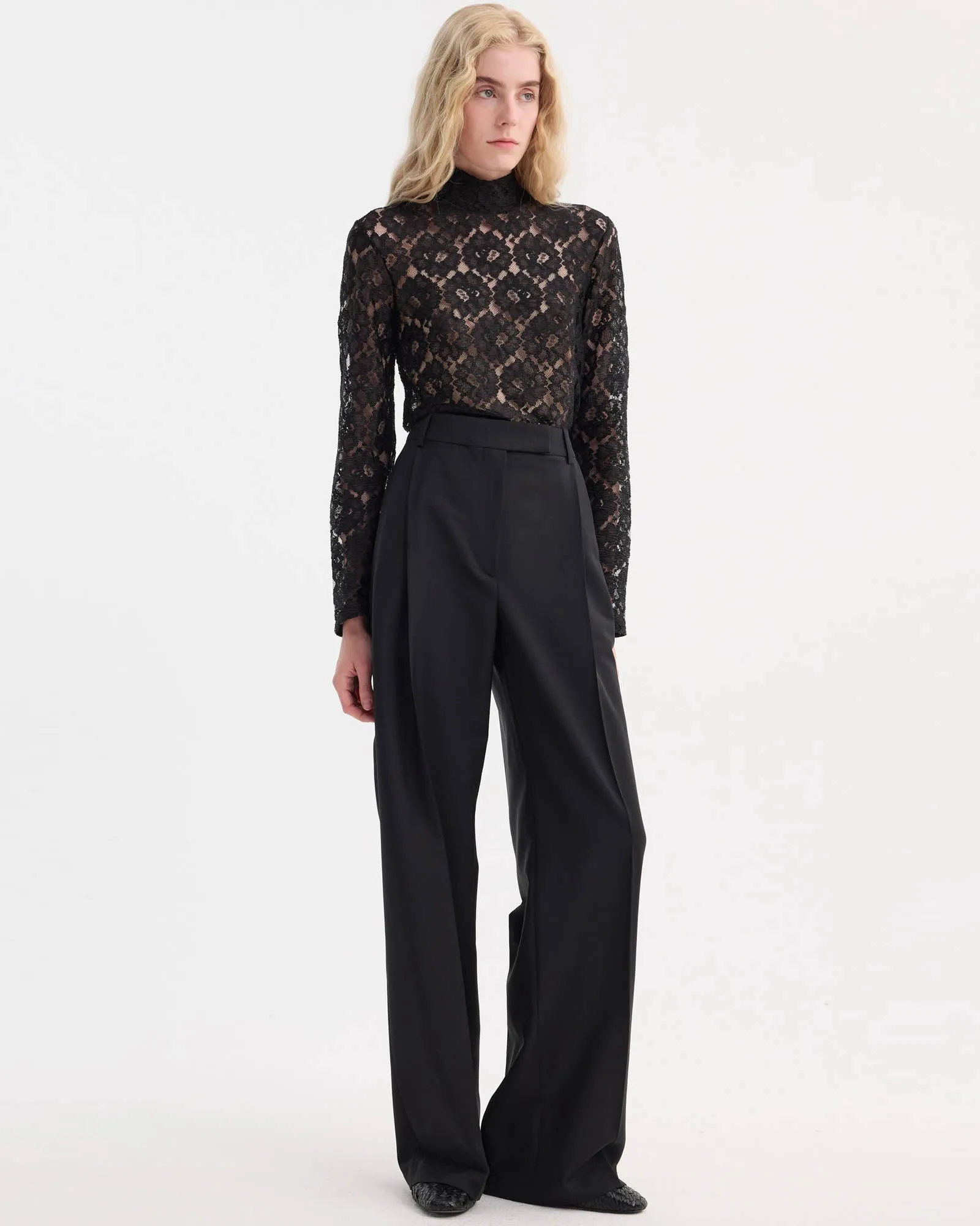 Lace Turtleneck Top sold by TNT Fashion product image thumbnail 4