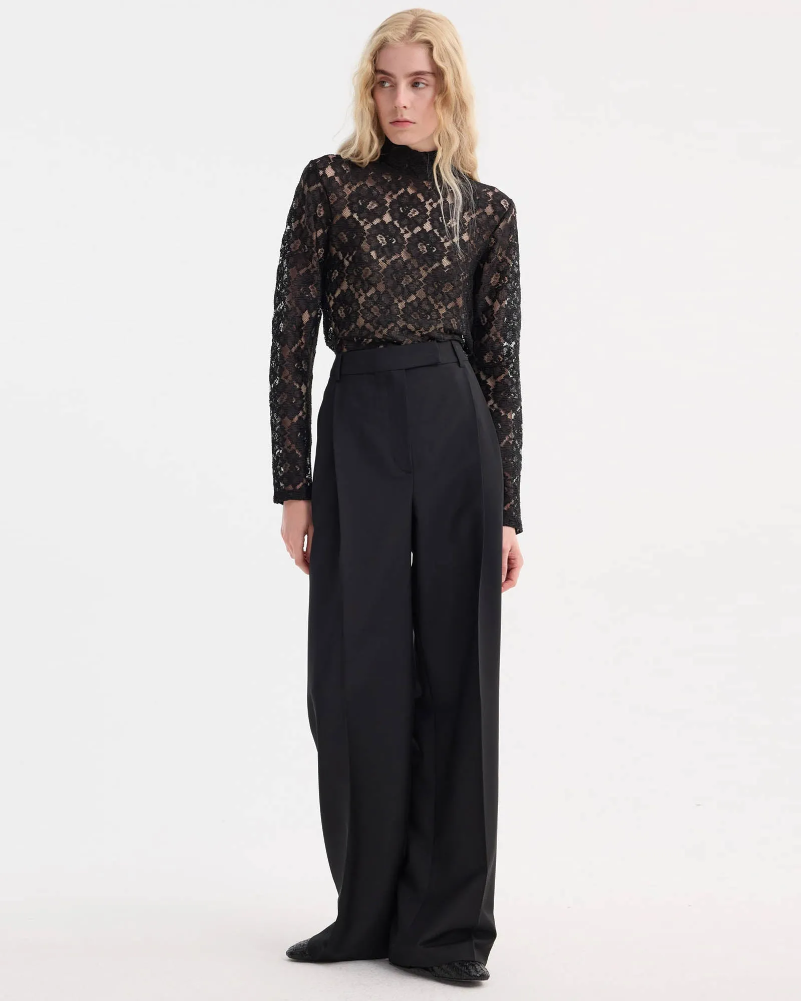 Lace Turtleneck Top sold by TNT Fashion product image thumbnail 2