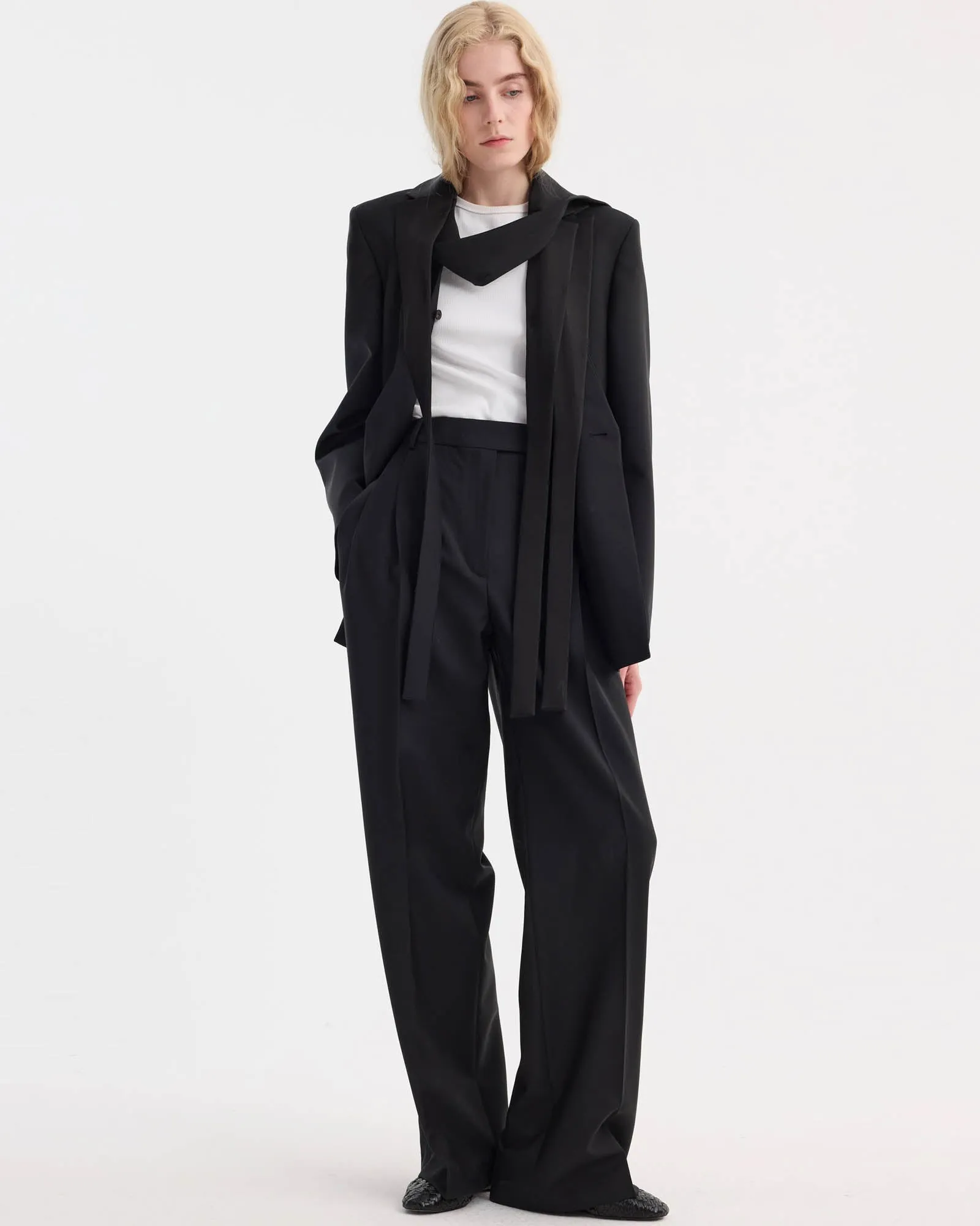 Deconstructed Satin Lapel Suit sold by TNT Fashion product image thumbnail 2
