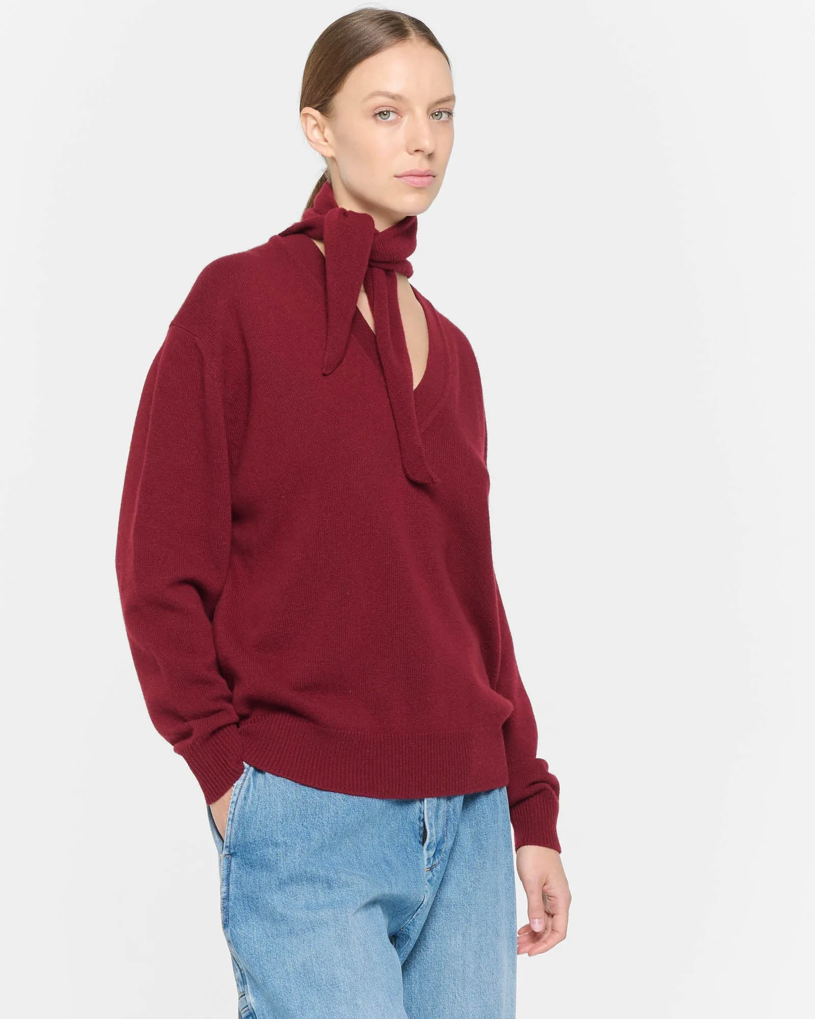 Long Sleeve Foulard Knit Top sold by TNT Fashion product image thumbnail 4