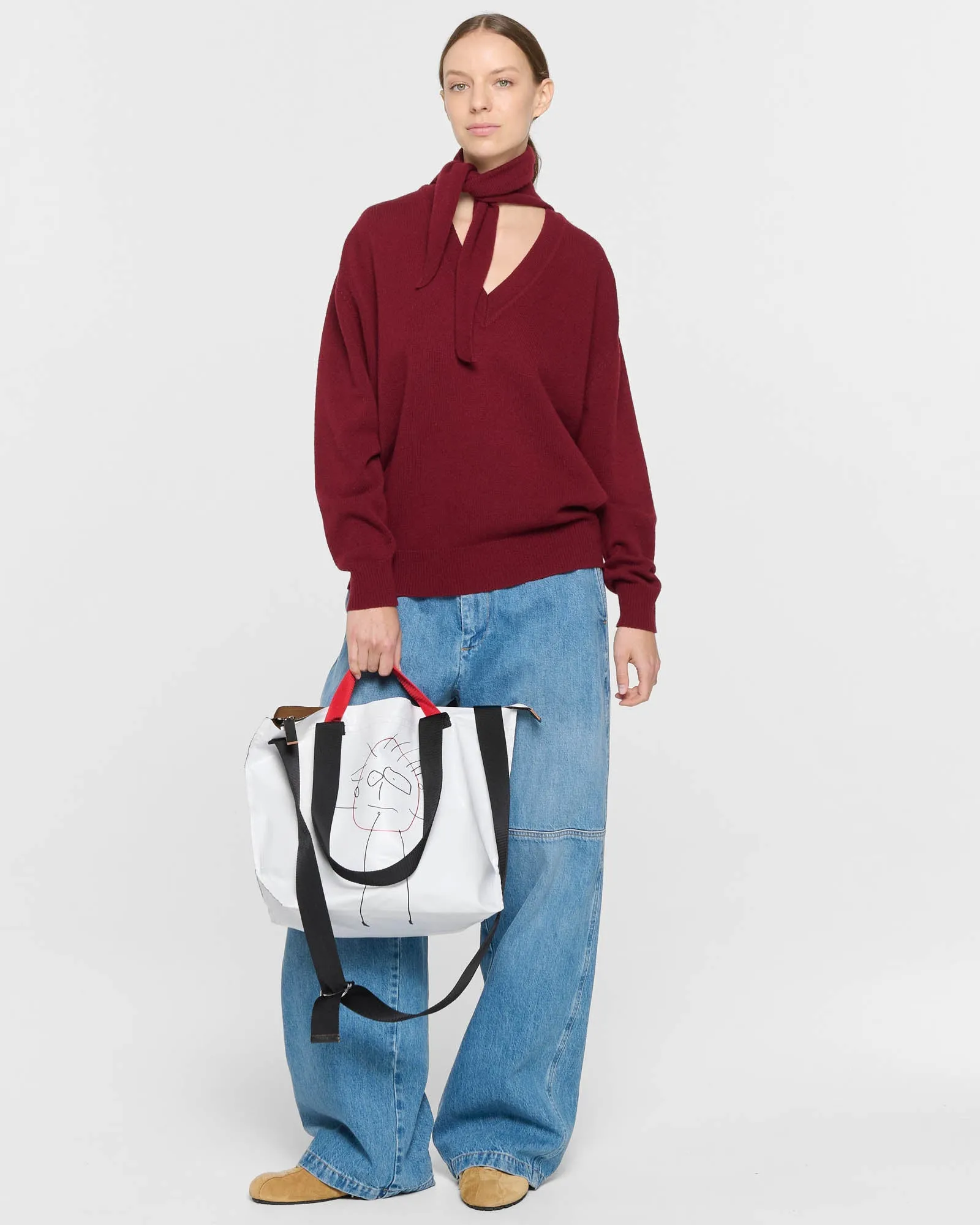 Long Sleeve Foulard Knit Top sold by TNT Fashion product image thumbnail 2