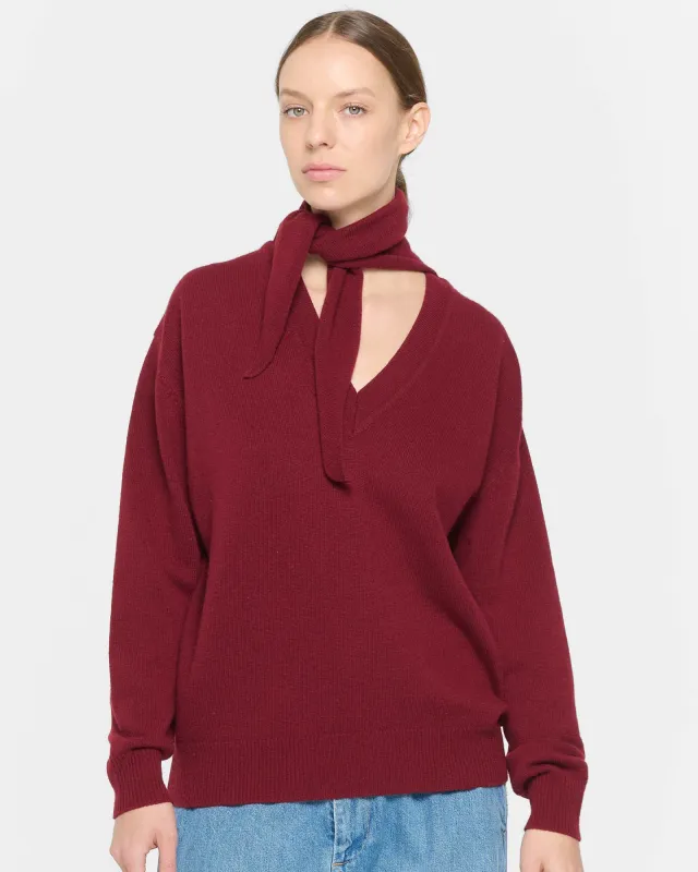 Long Sleeve Foulard Knit Top sold by TNT Fashion