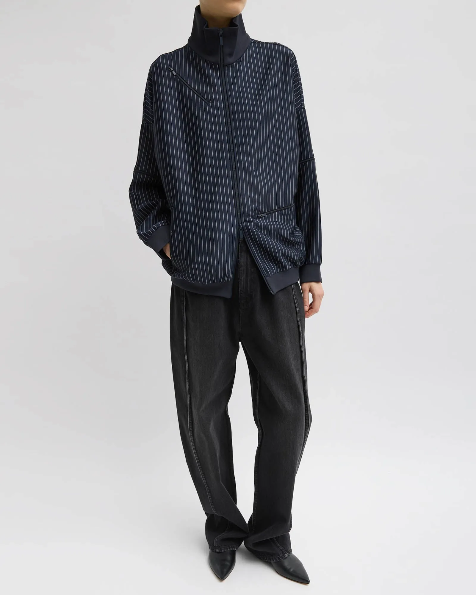 Pinstripe Track Jacket sold by TNT Fashion product image thumbnail 2