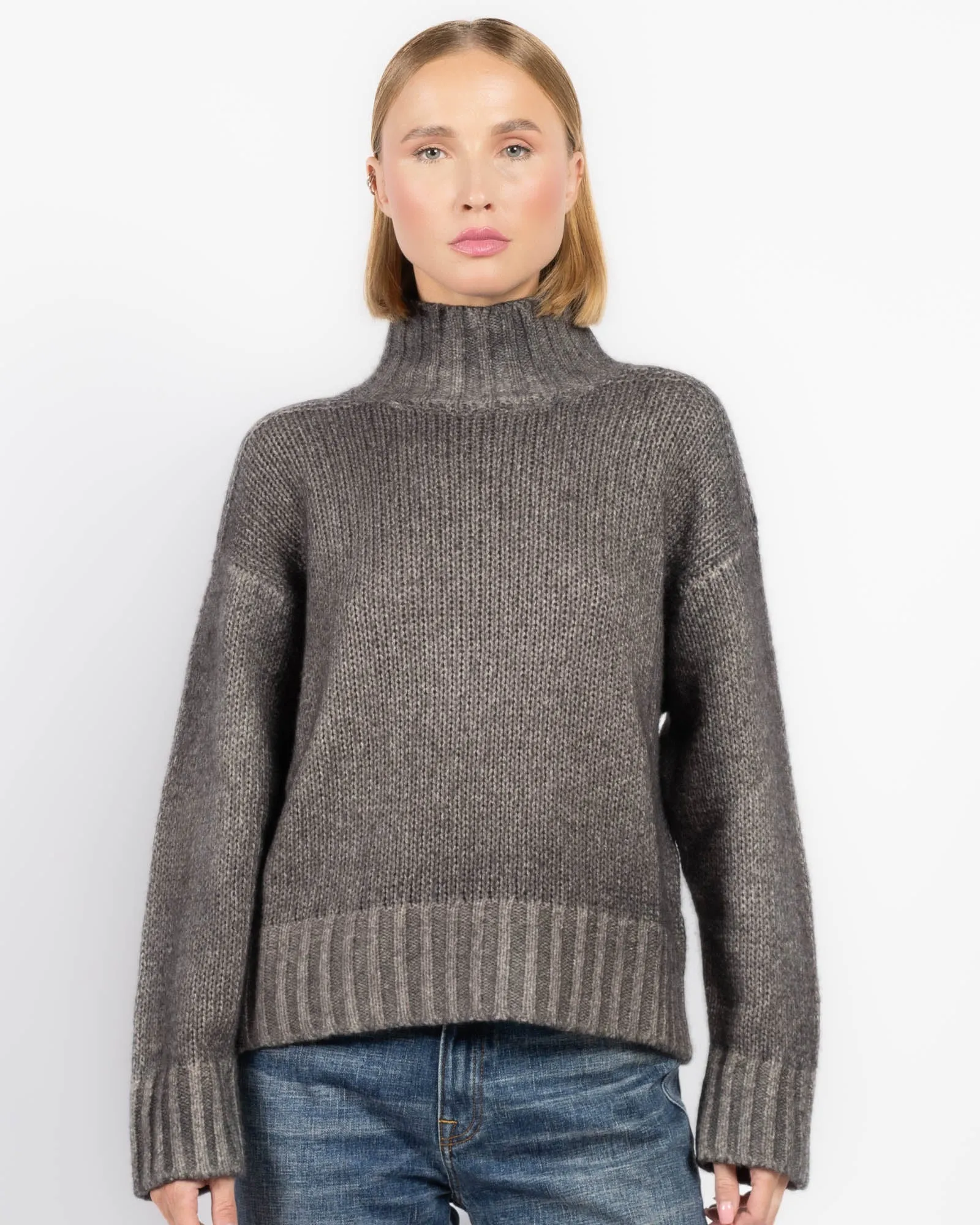 Link Stitch Mock Sweater sold by TNT Fashion