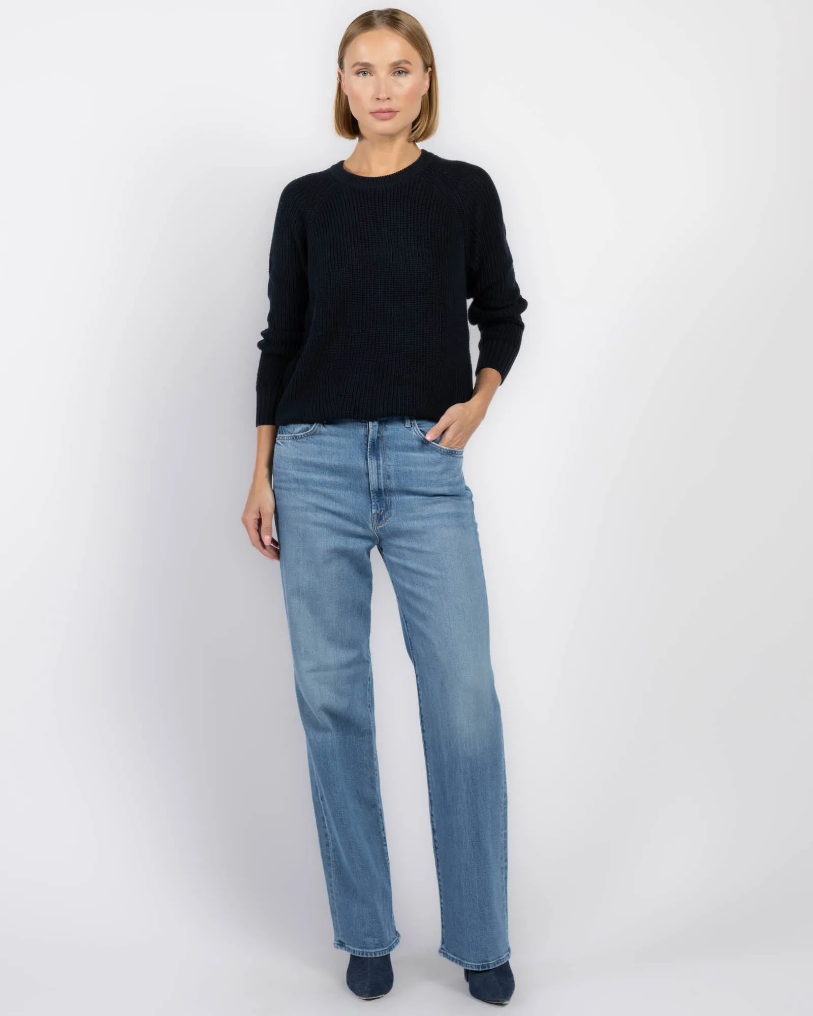 Distressed Scallop Shaker Sweater sold by TNT Fashion product image thumbnail 2