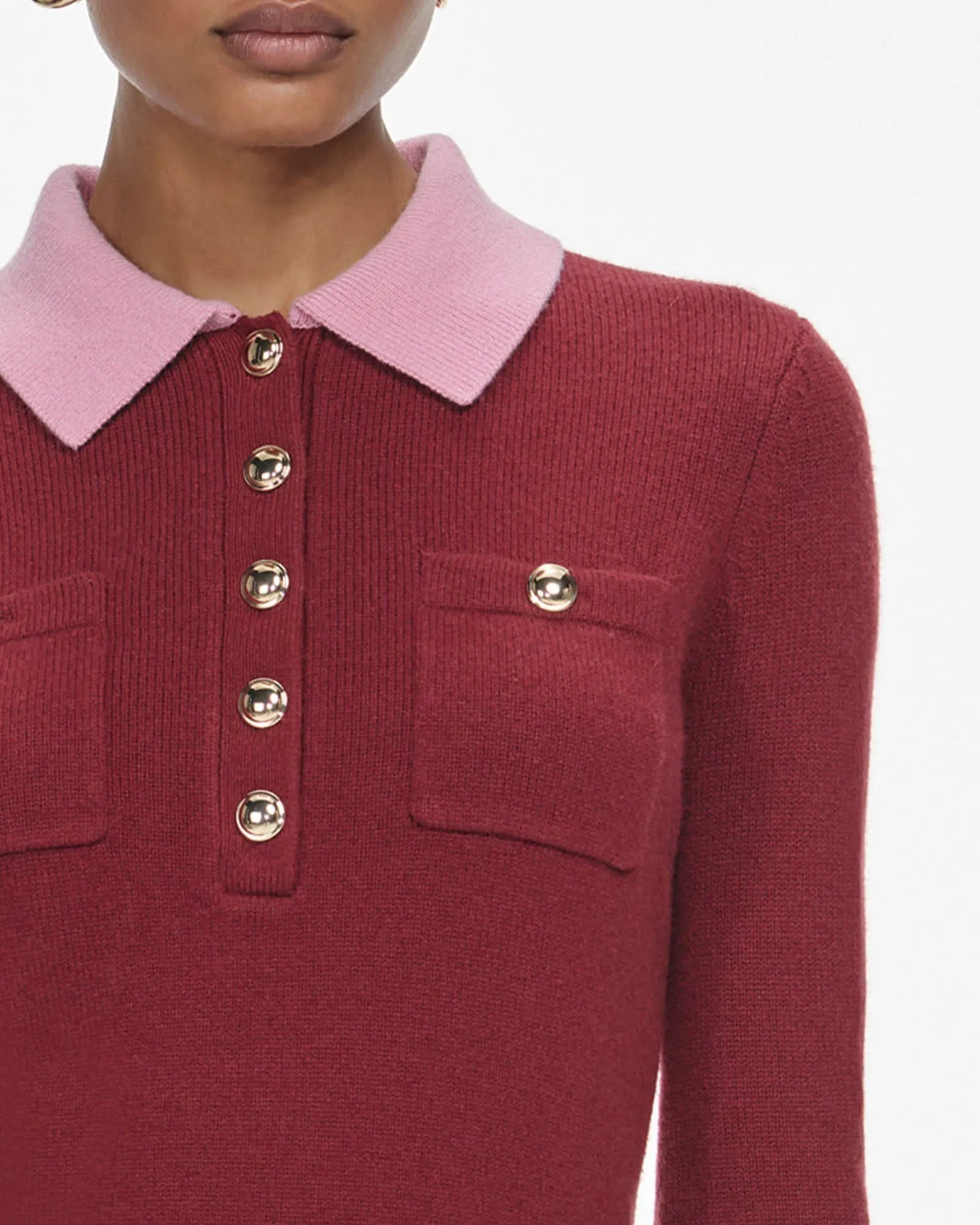 Contrast Collar Top sold by TNT Fashion product image thumbnail 5