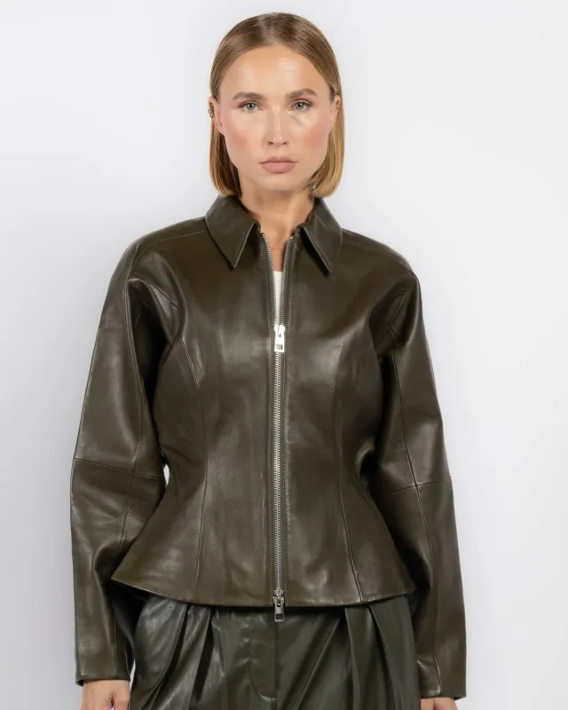 Fitted Leather Jacket sold by TNT Fashion