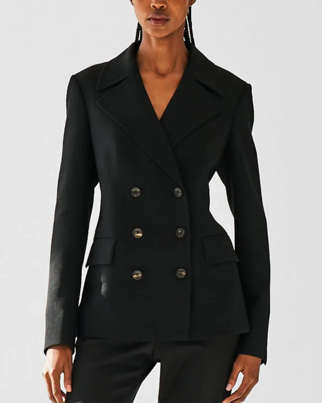 Slim Double-Breasted Blazer sold by TNT Fashion