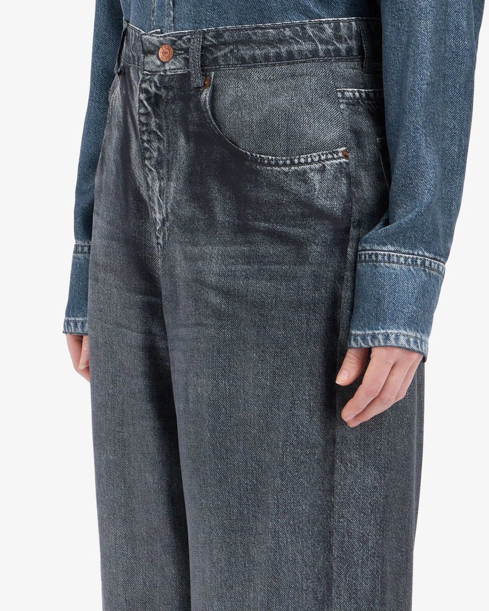 Denim Printed Pants sold by TNT Fashion product image thumbnail 5