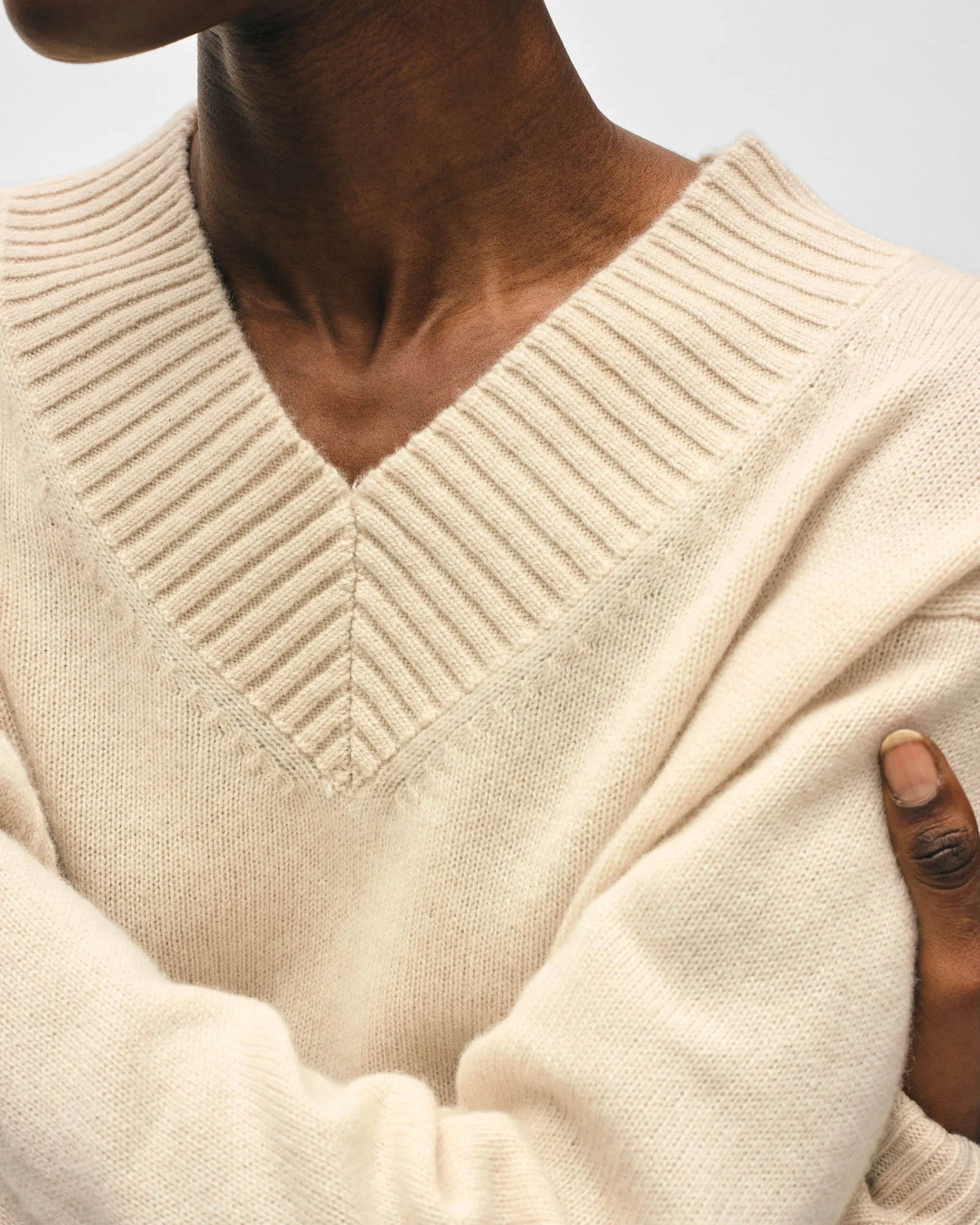 Rib V-Neck Sweater sold by TNT Fashion product image thumbnail 4