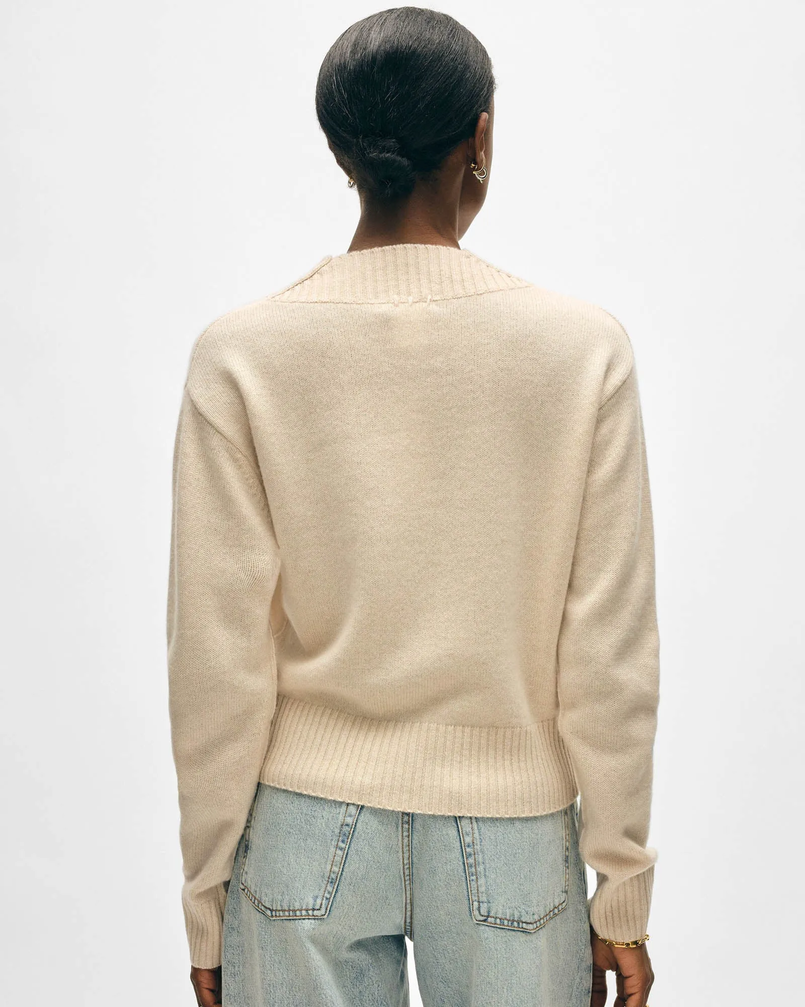 Rib V-Neck Sweater sold by TNT Fashion product image thumbnail 3