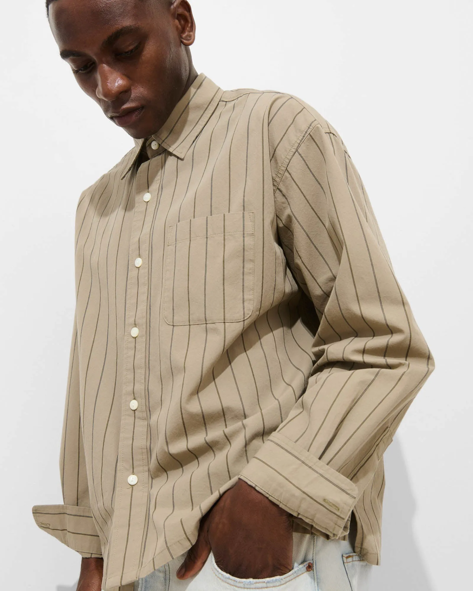Stripe New Easy Shirt sold by TNT Fashion product image thumbnail 4