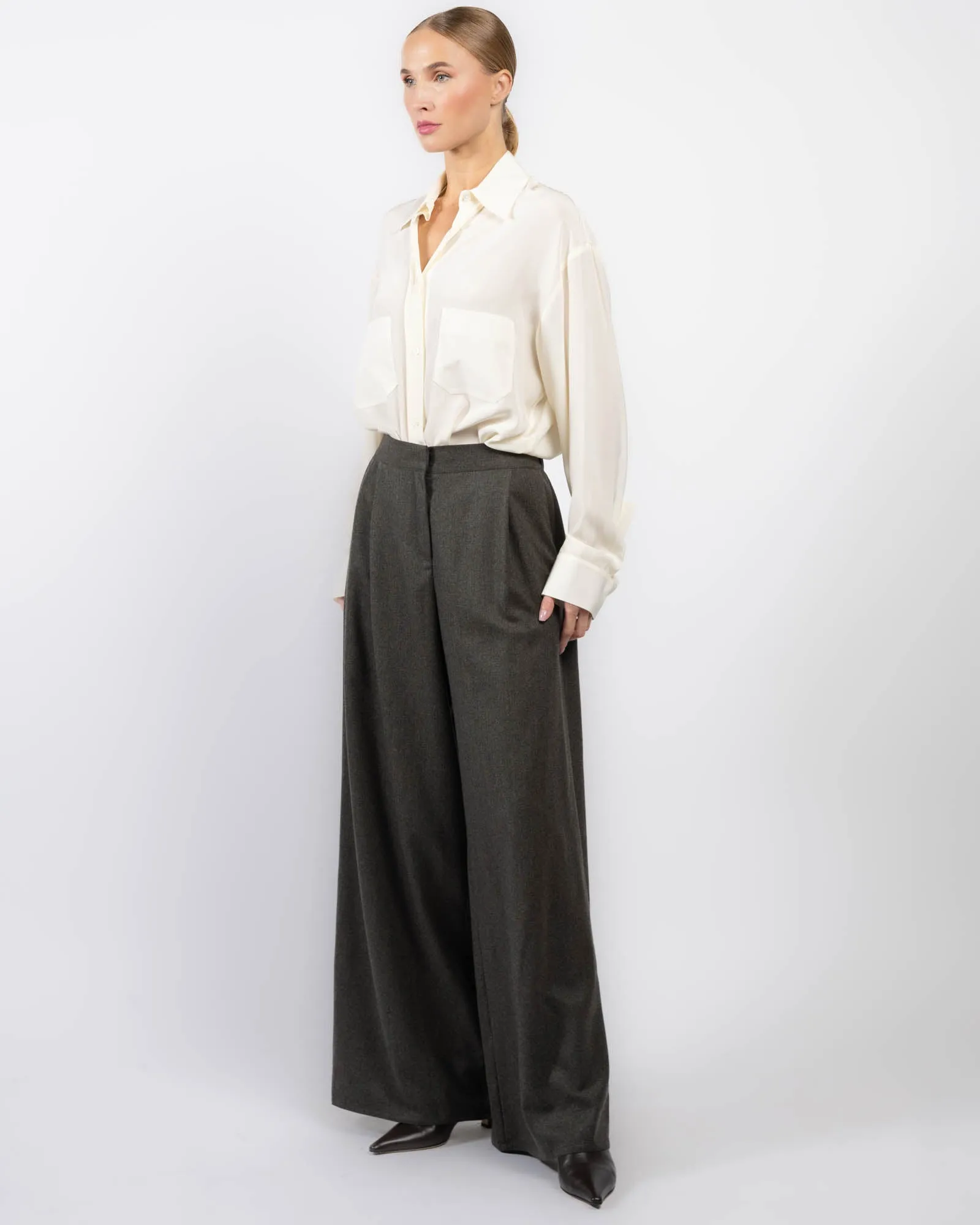 Flannel Wool Trousers sold by TNT Fashion product image thumbnail 4
