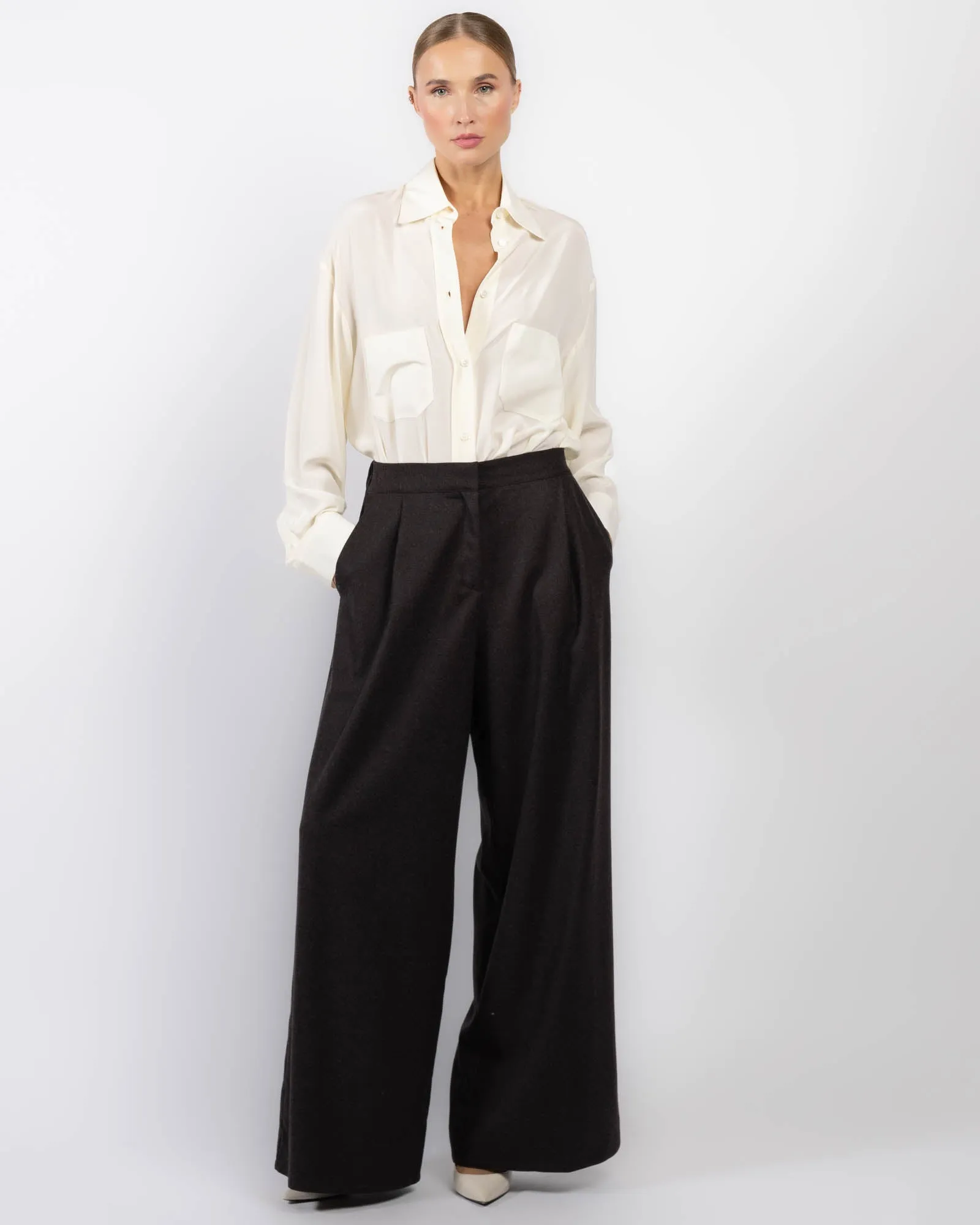 Flannel Wool Trousers sold by TNT Fashion product image thumbnail 2