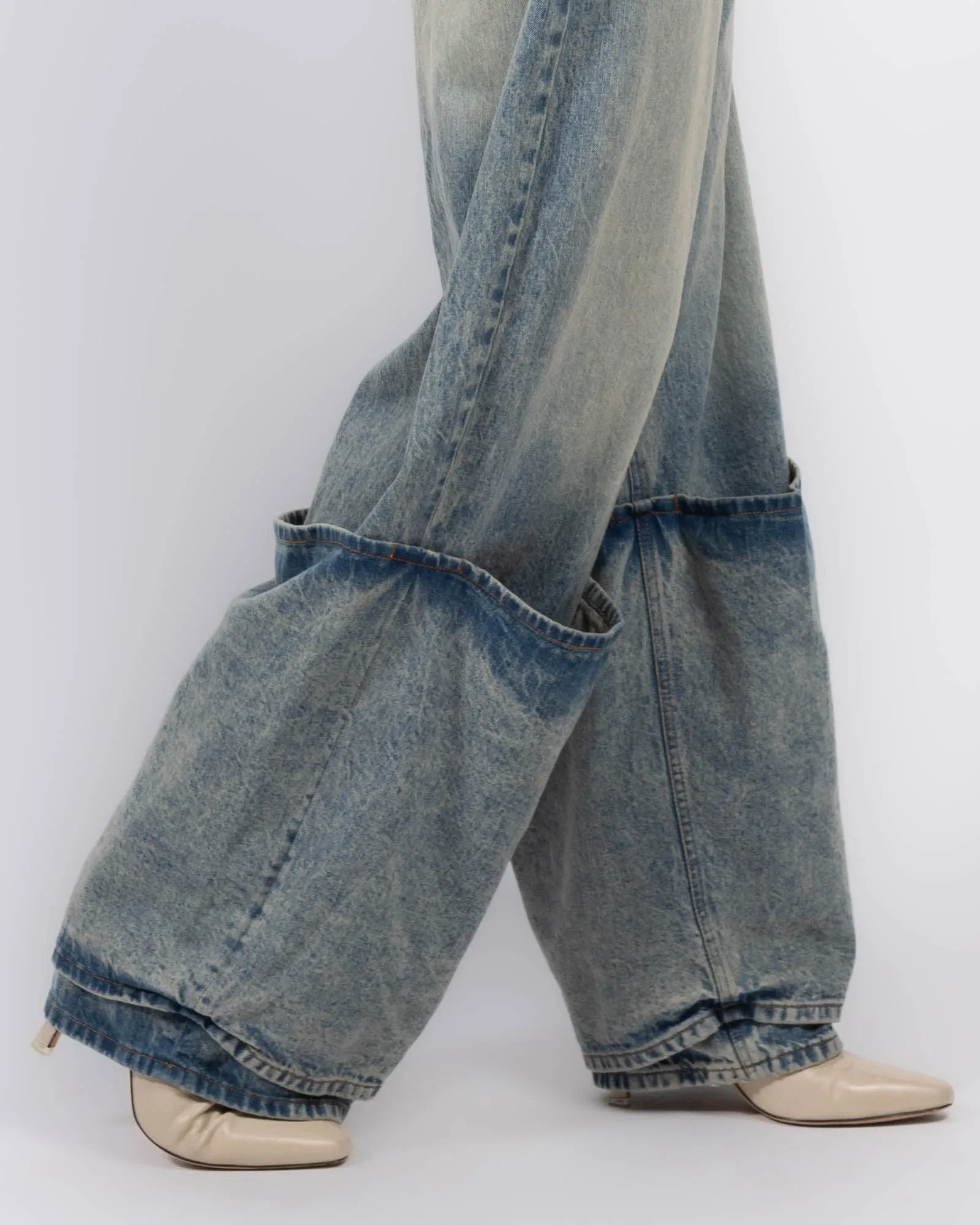 Bleached Denim Jeans sold by TNT Fashion product image thumbnail 5