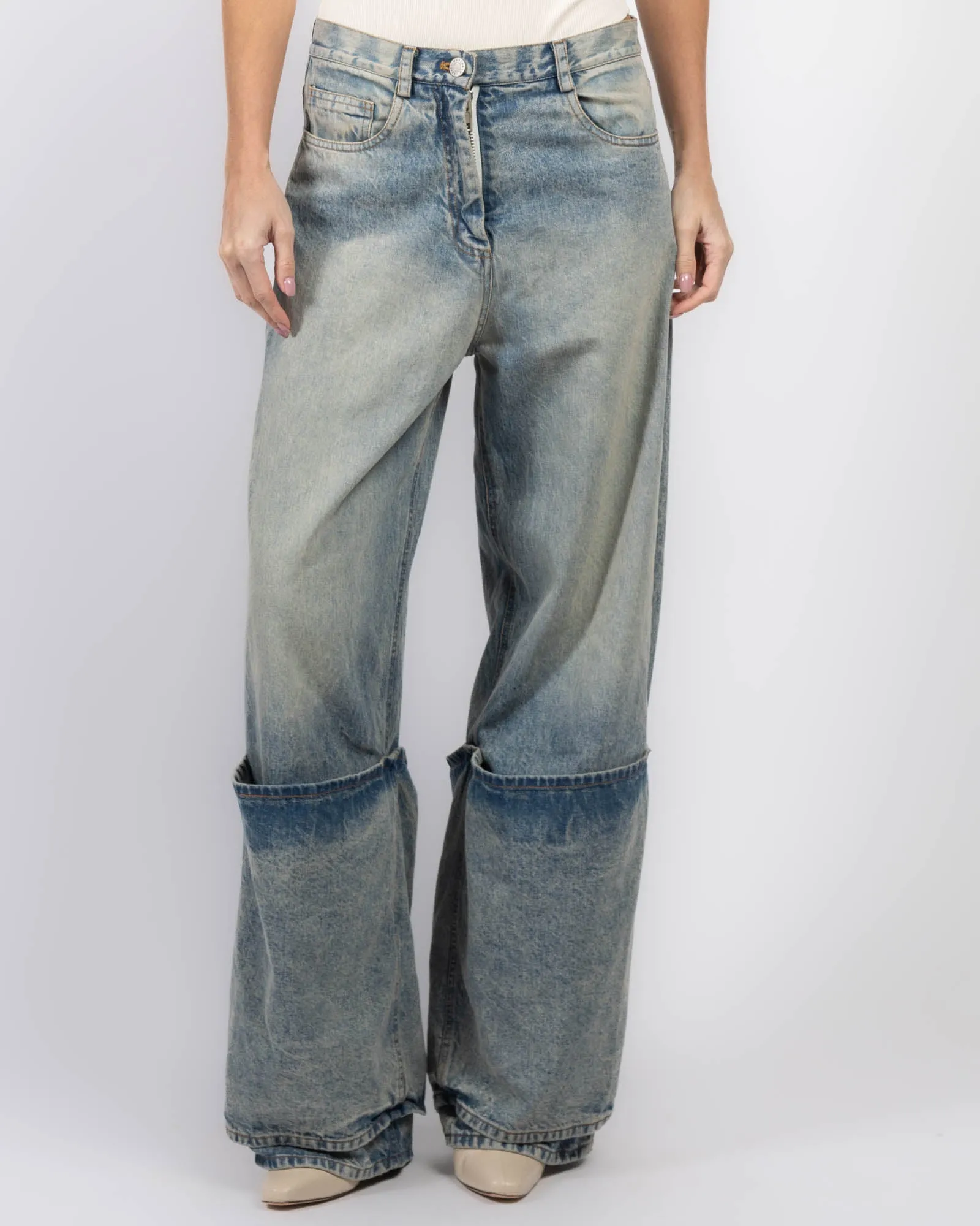 Bleached Denim Jeans sold by TNT Fashion