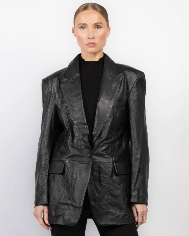 Tailored Leather Jacket sold by TNT Fashion