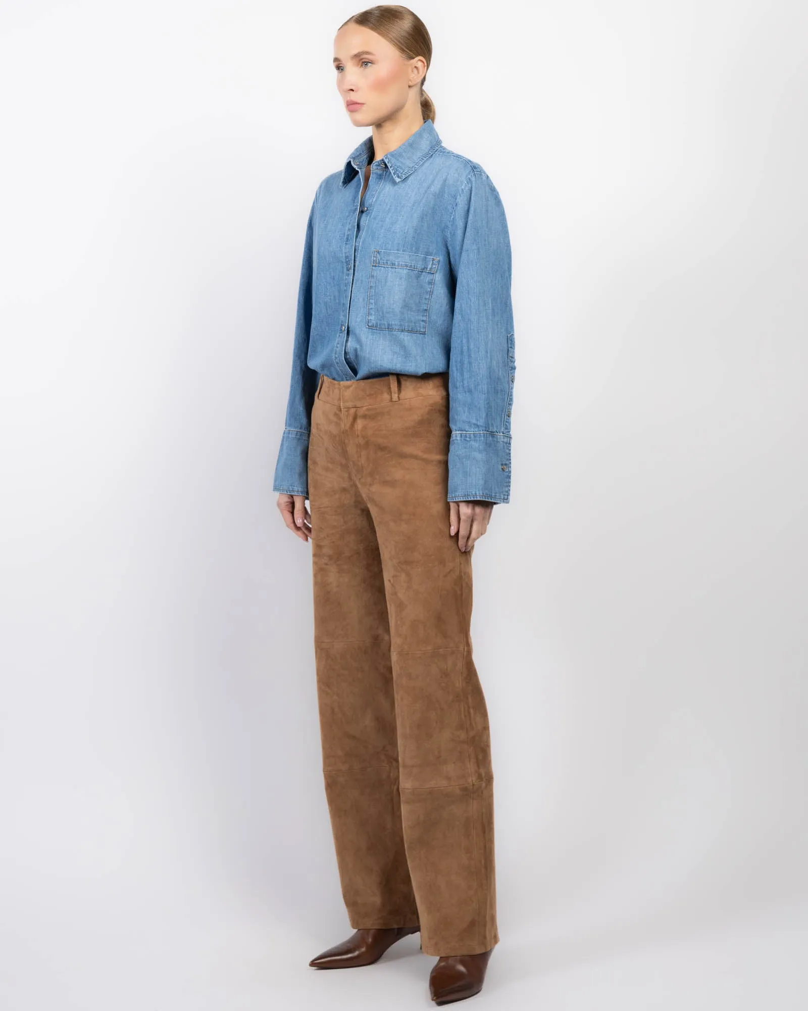 Marina Stretch Suede Pants sold by TNT Fashion product image thumbnail 4