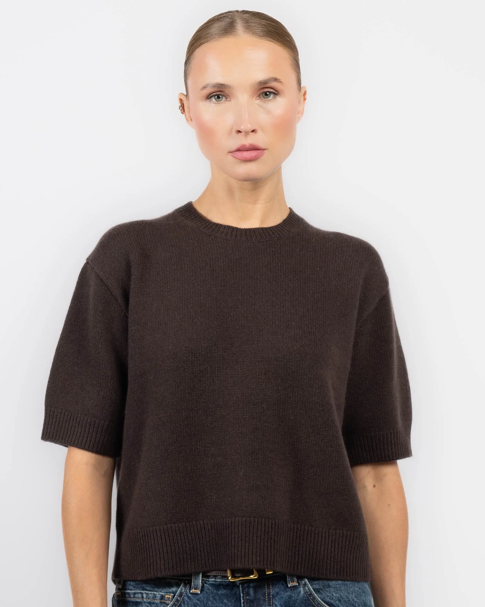 Crop Cashmere Tee sold by TNT Fashion