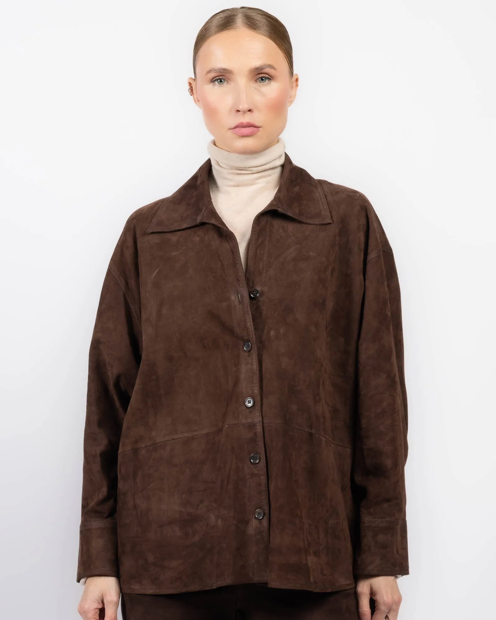 Catarine Lamb Suede Jacket sold by TNT Fashion