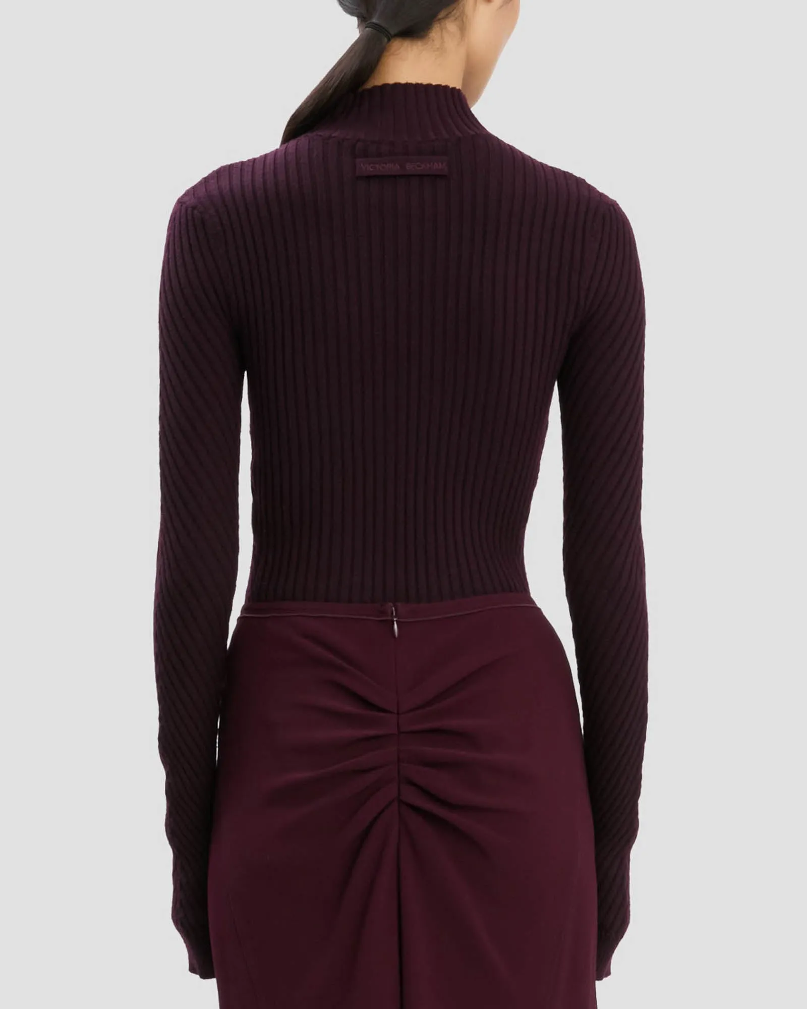 Ribbed Long Sleeve Polo Top sold by TNT Fashion product image thumbnail 3