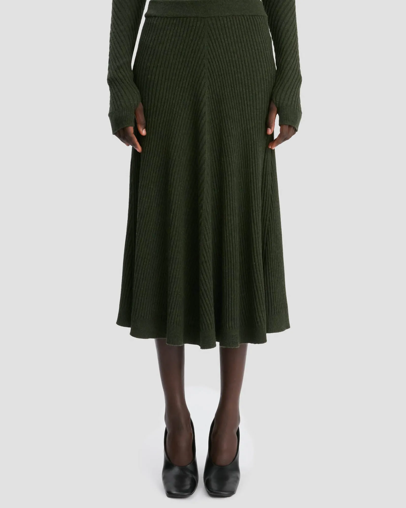 Ribbed Midi Skirt sold by TNT Fashion